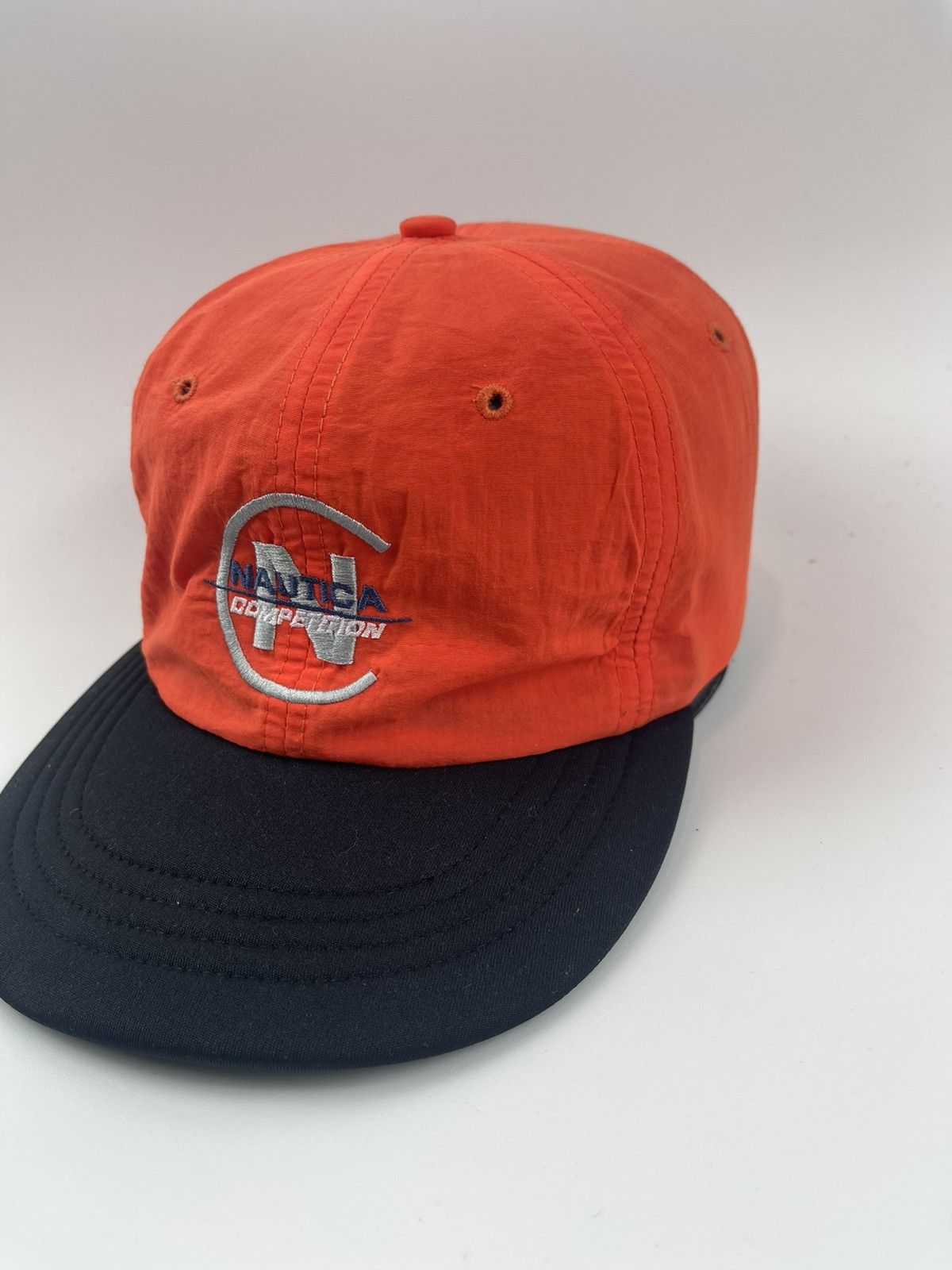 Japanese Brand Nautica Orange Nylon Hat Cap Size ONE SIZE - 2 Thumbnail