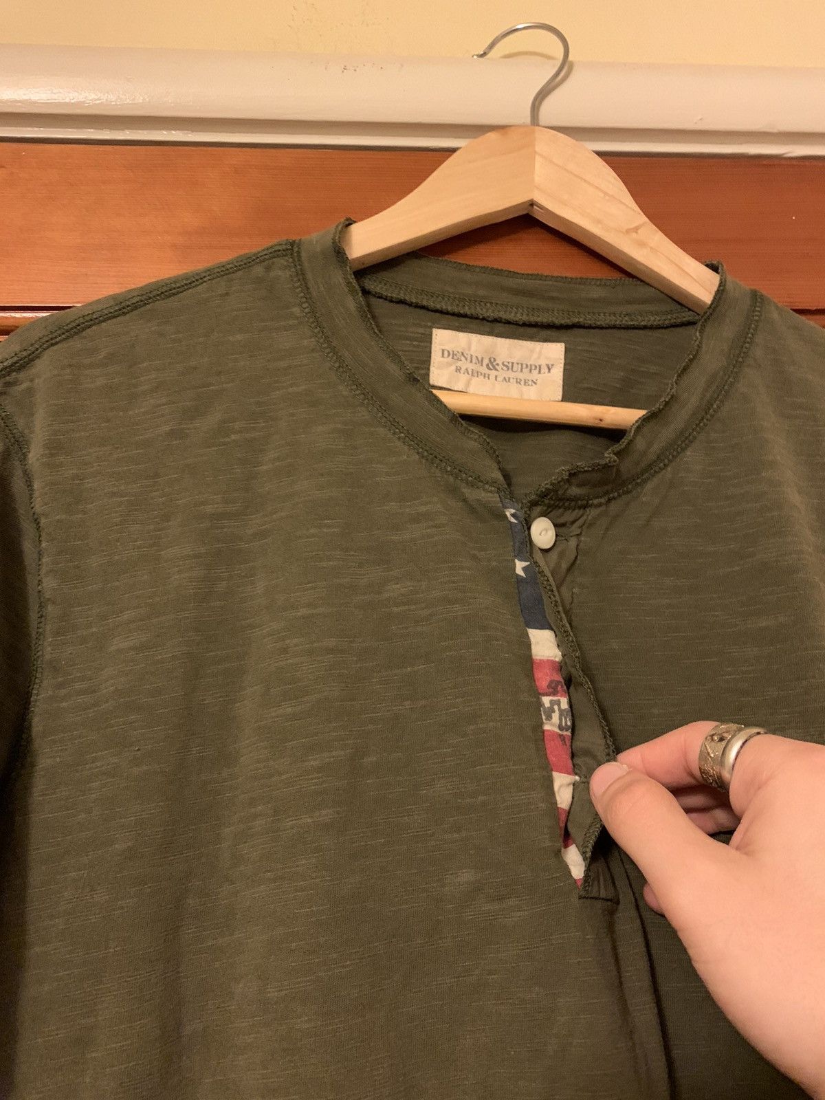 Denim & Supply Ralph Lauren × Polo Ralph Lauren × Ralph Lauren *RARE* Denim & Supply Ralph Lauren American Flag Henley - L Size US L / EU 52-54 / 3 - 2 Thumbnail