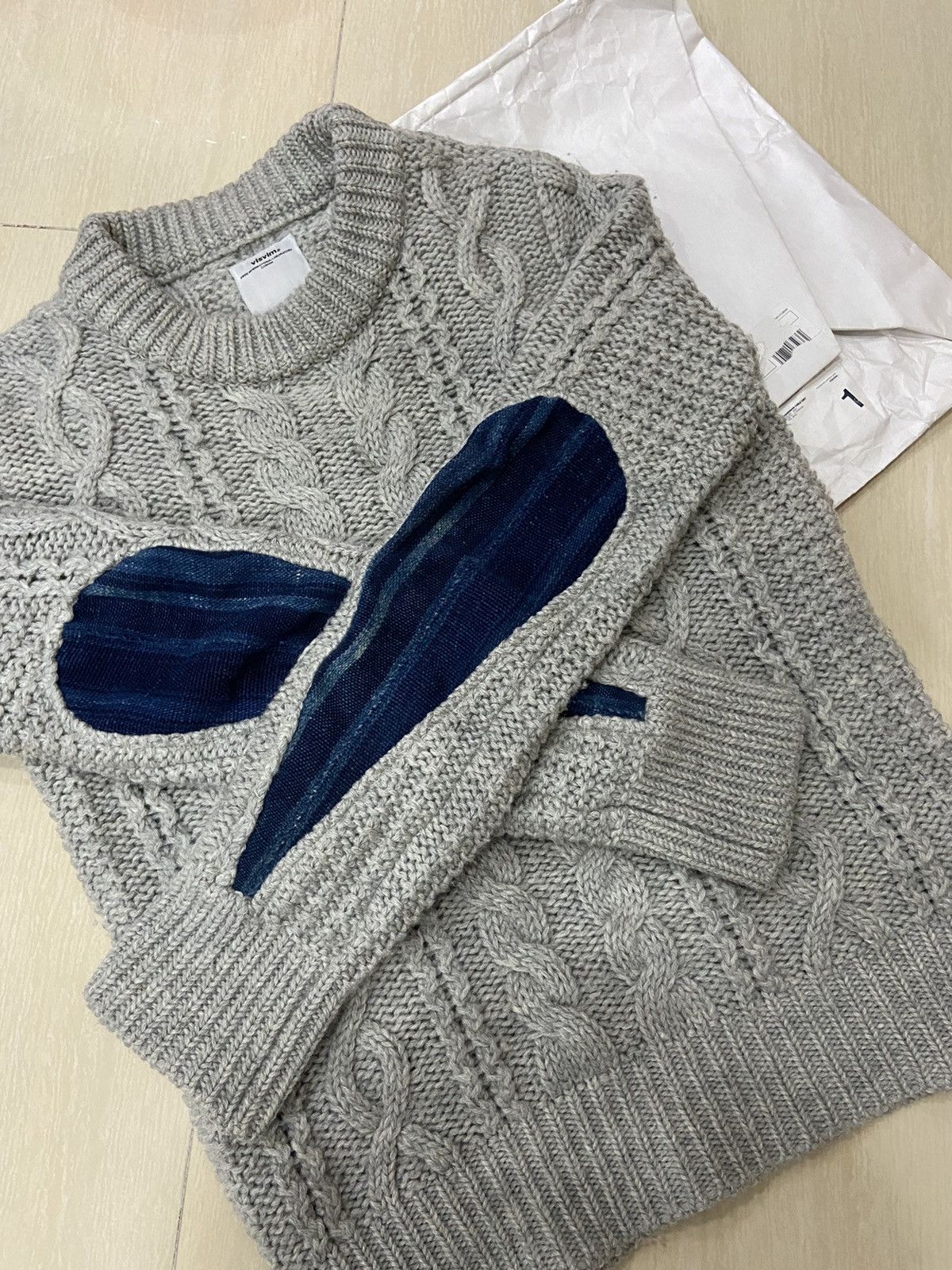 メーカー公式ショップ】 visvim 17aw FISHERMAN CABLE KNIT ニット