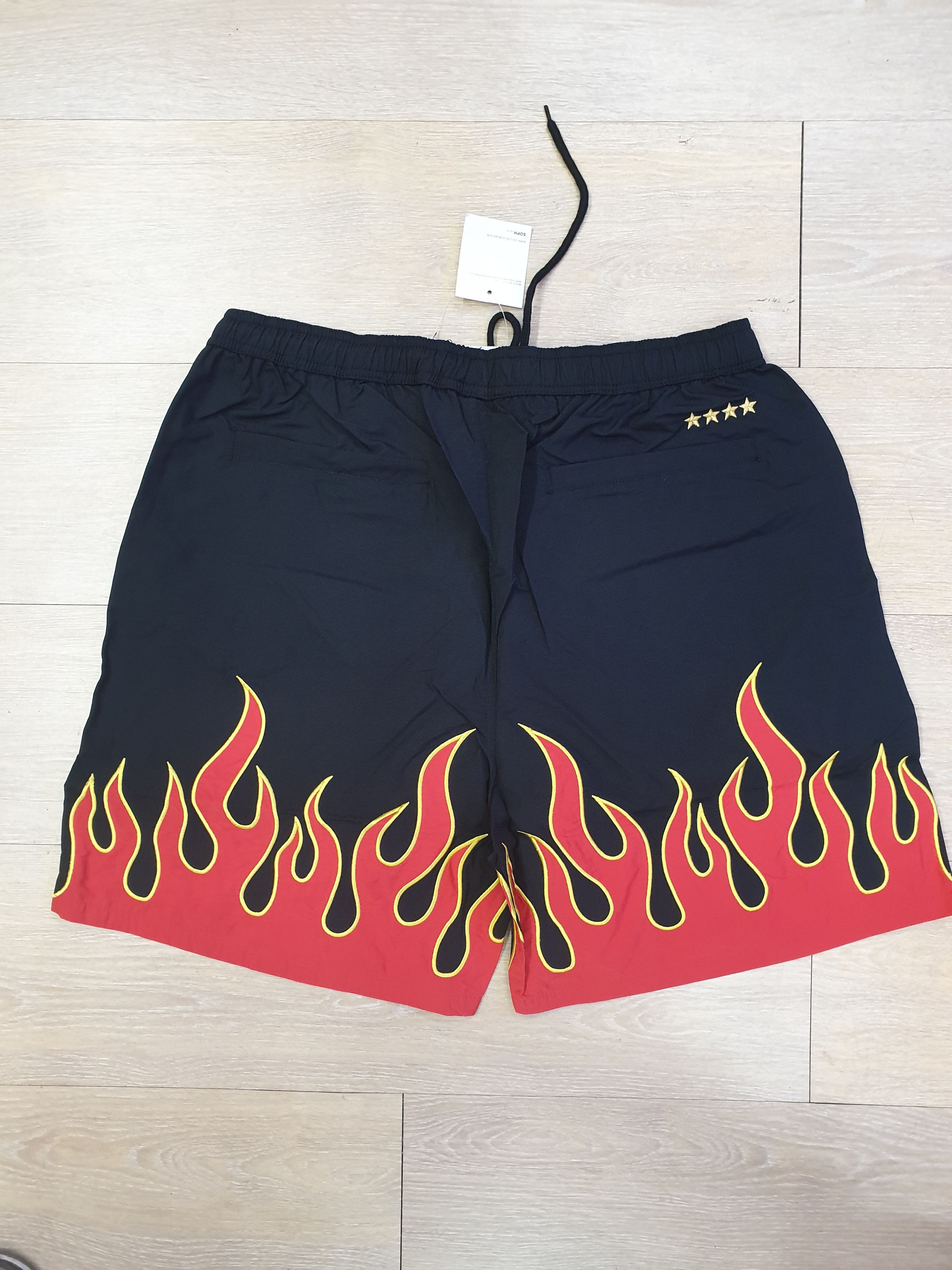 F.C.R.B × Sophnet. FCRB x Soph Flame shorts. | Grailed