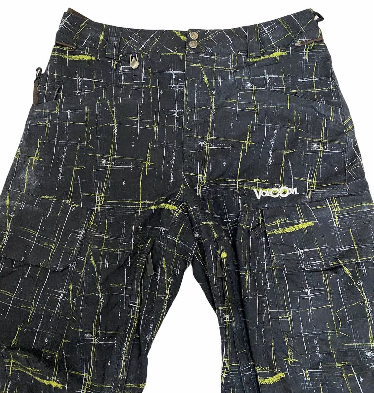 Japanese Brand RARE Vintage Ski Wear Volcom Paint Splash Colour Block Pants Size US 35 - 3 Thumbnail