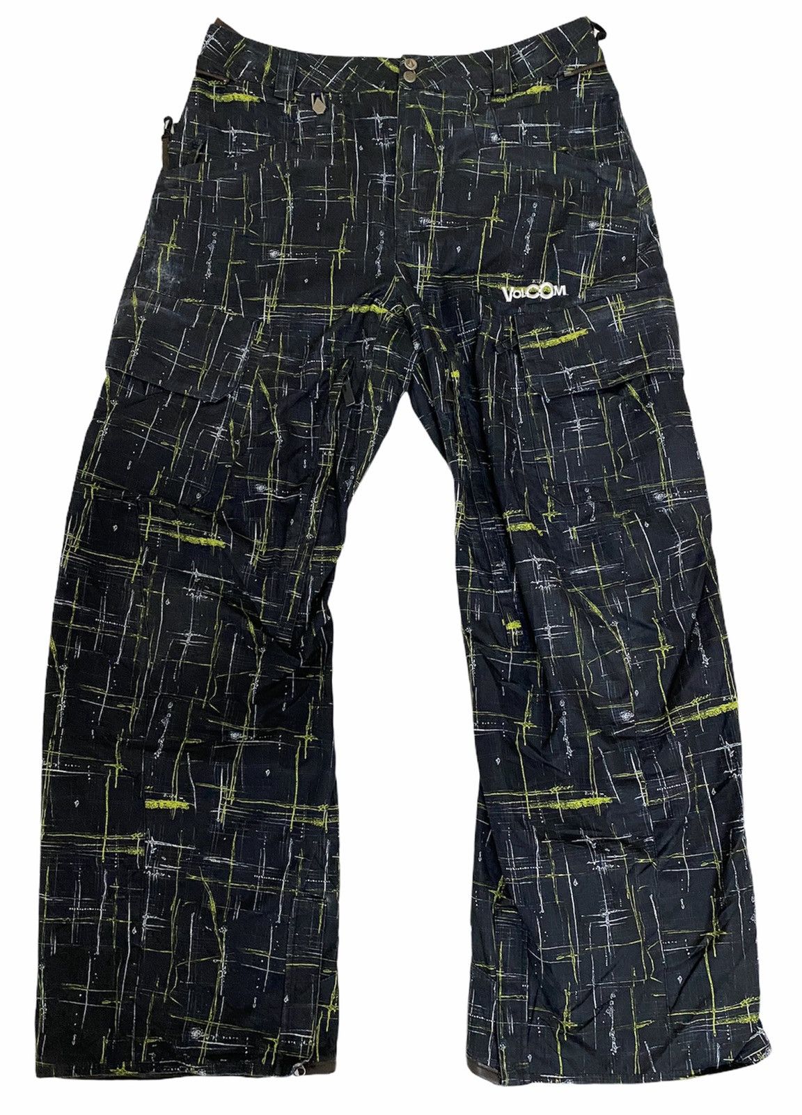 Japanese Brand RARE Vintage Ski Wear Volcom Paint Splash Colour Block Pants Size US 35 - 1 Thumbnail