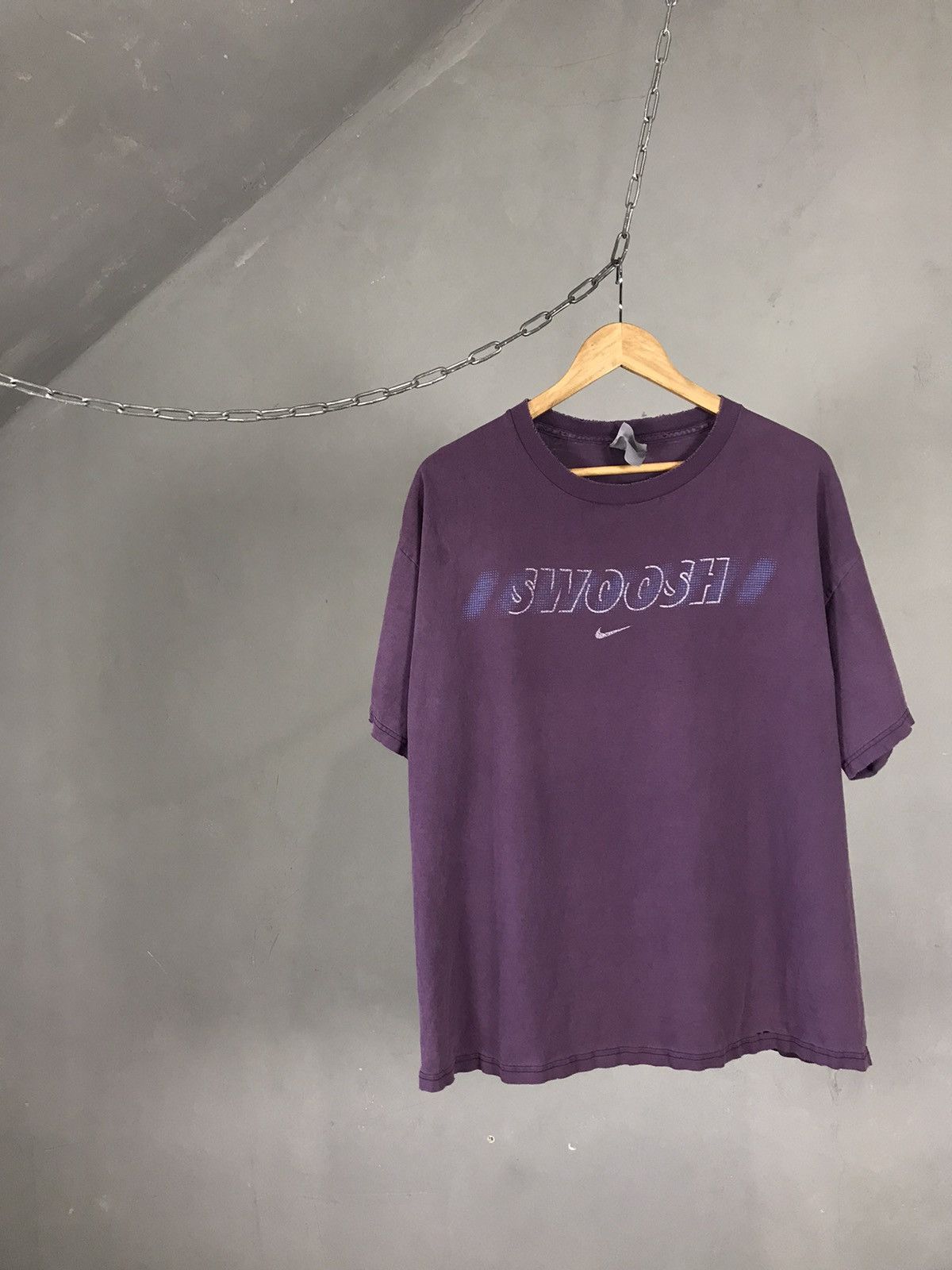Nike × Vintage Nike swoosh streetwear vintage tee Size US XL / EU 56 / 4 - 1 Thumbnail