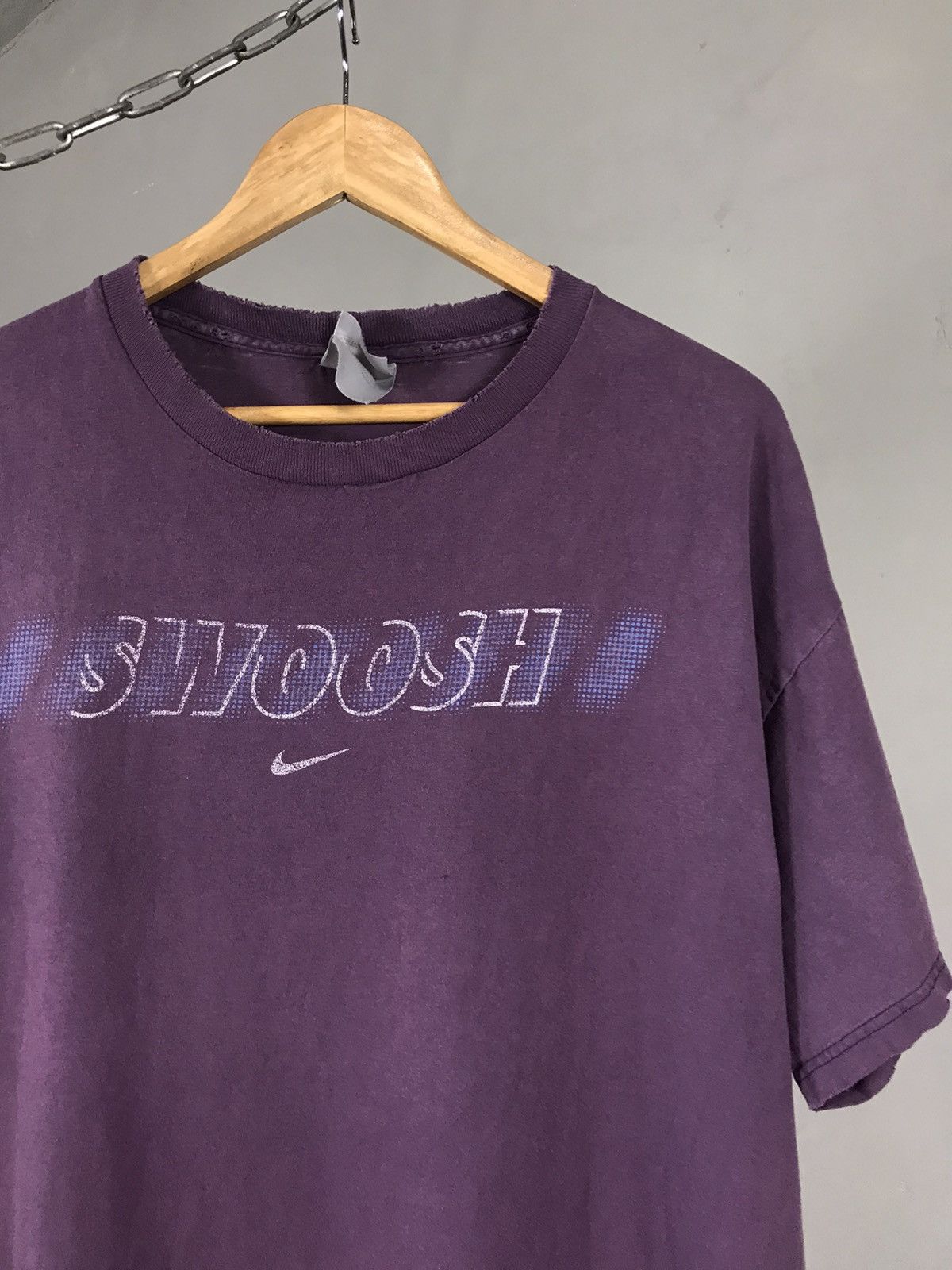 Nike × Vintage Nike swoosh streetwear vintage tee Size US XL / EU 56 / 4 - 2 Thumbnail