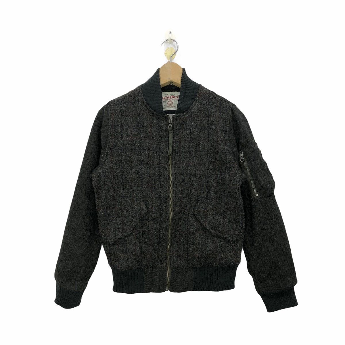Harris Tweed x Sevendays Sunday Bomber Jacket Wool Fabric