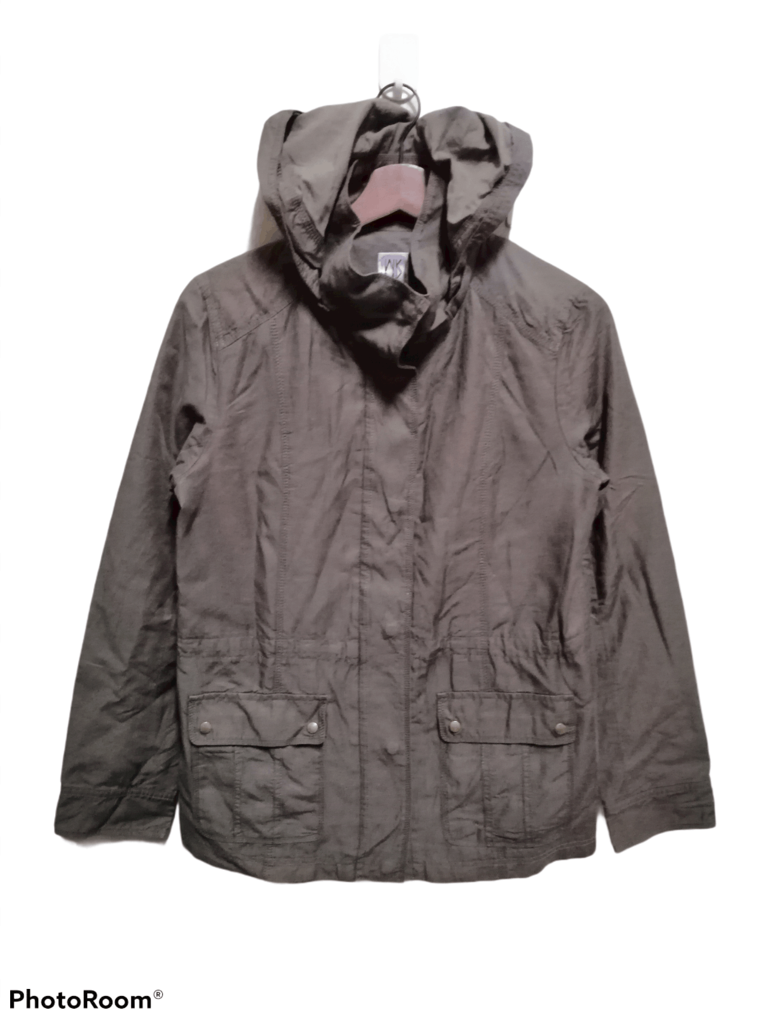 michel klein paris hoodie button zip up jacket size S M #BP2