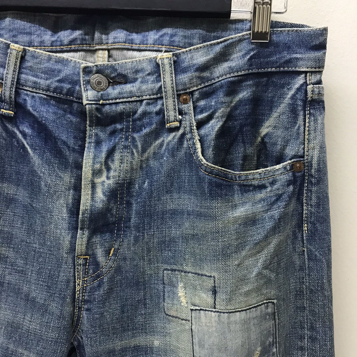 Spellbound Japanese Brand Spellbound Distressed Denim Jeans Size US 33 - 5 Thumbnail