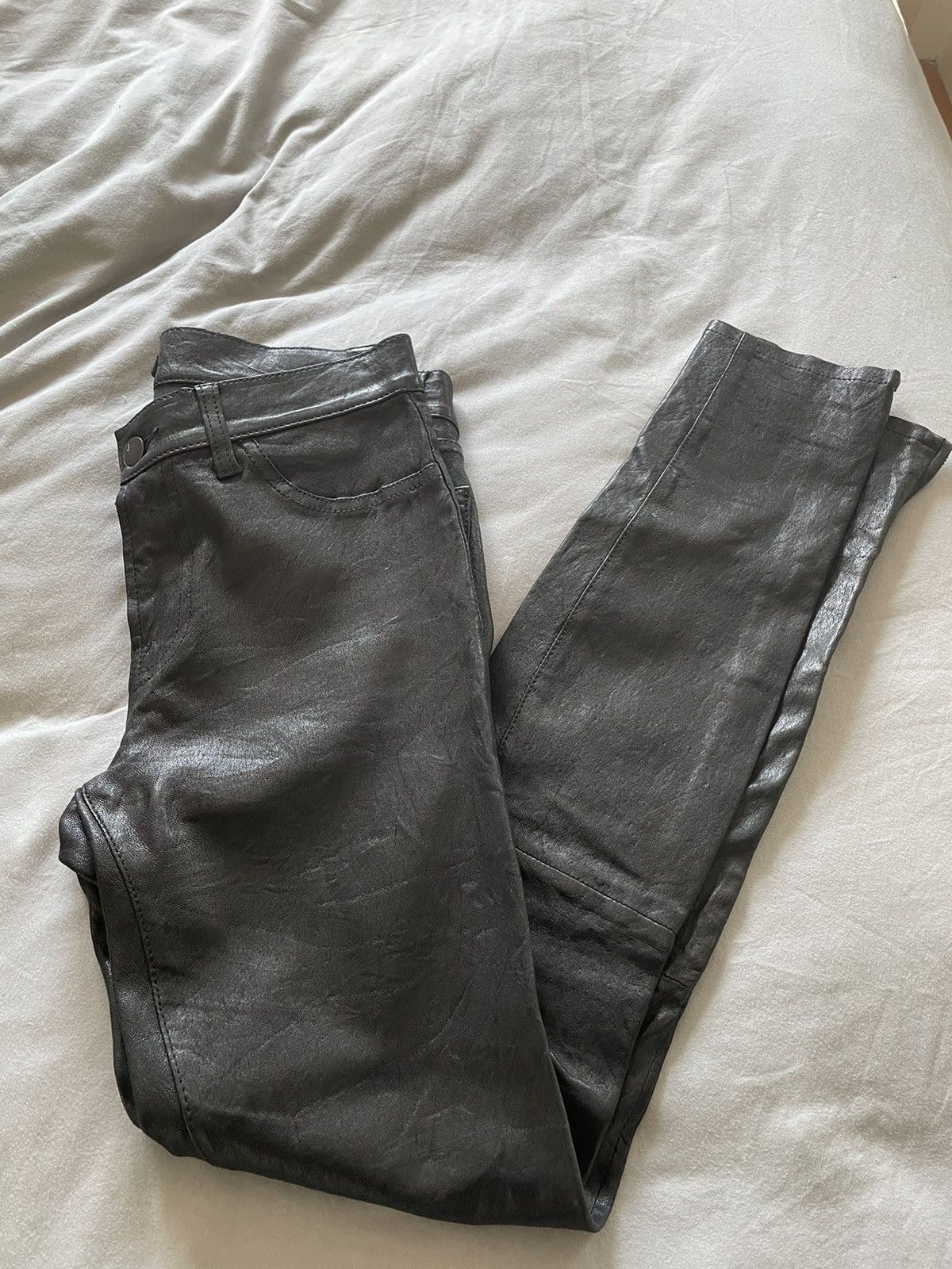 J Brand J brand skinny leather ankle zip pants Size US 27 - 5 Thumbnail