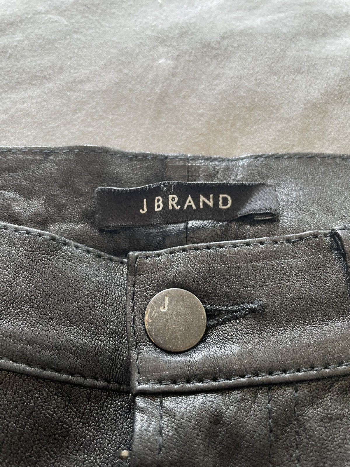 J Brand J brand skinny leather ankle zip pants Size US 27 - 2 Thumbnail
