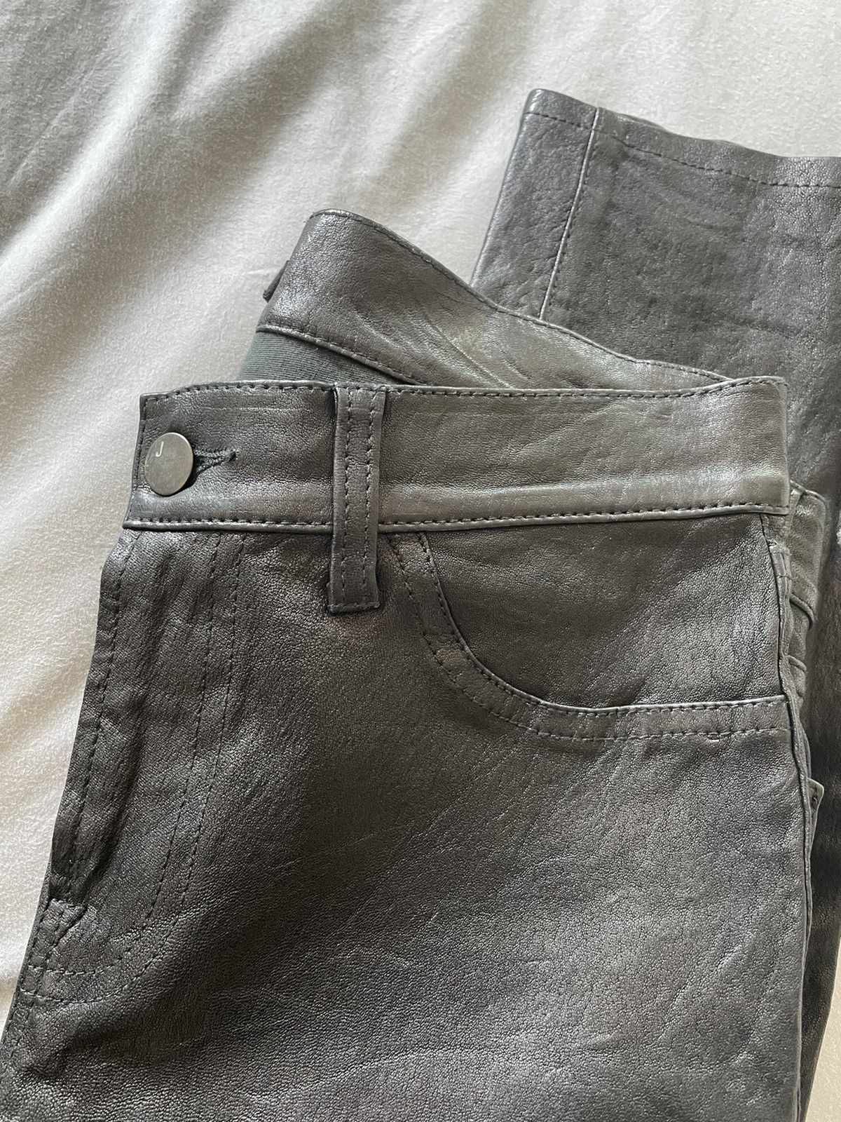 J Brand J brand skinny leather ankle zip pants Size US 27 - 6 Thumbnail