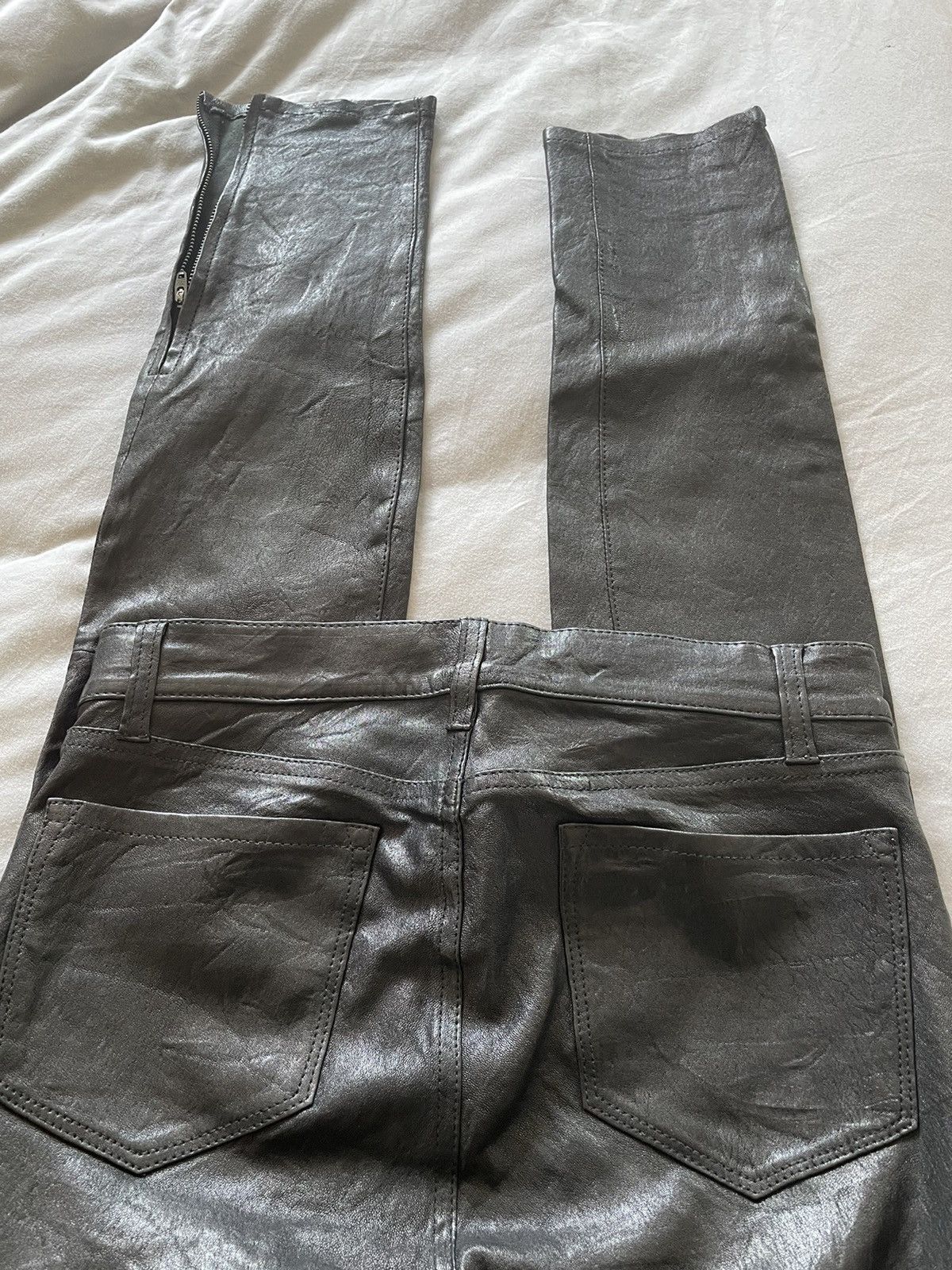 J Brand J brand skinny leather ankle zip pants Size US 27 - 8 Thumbnail