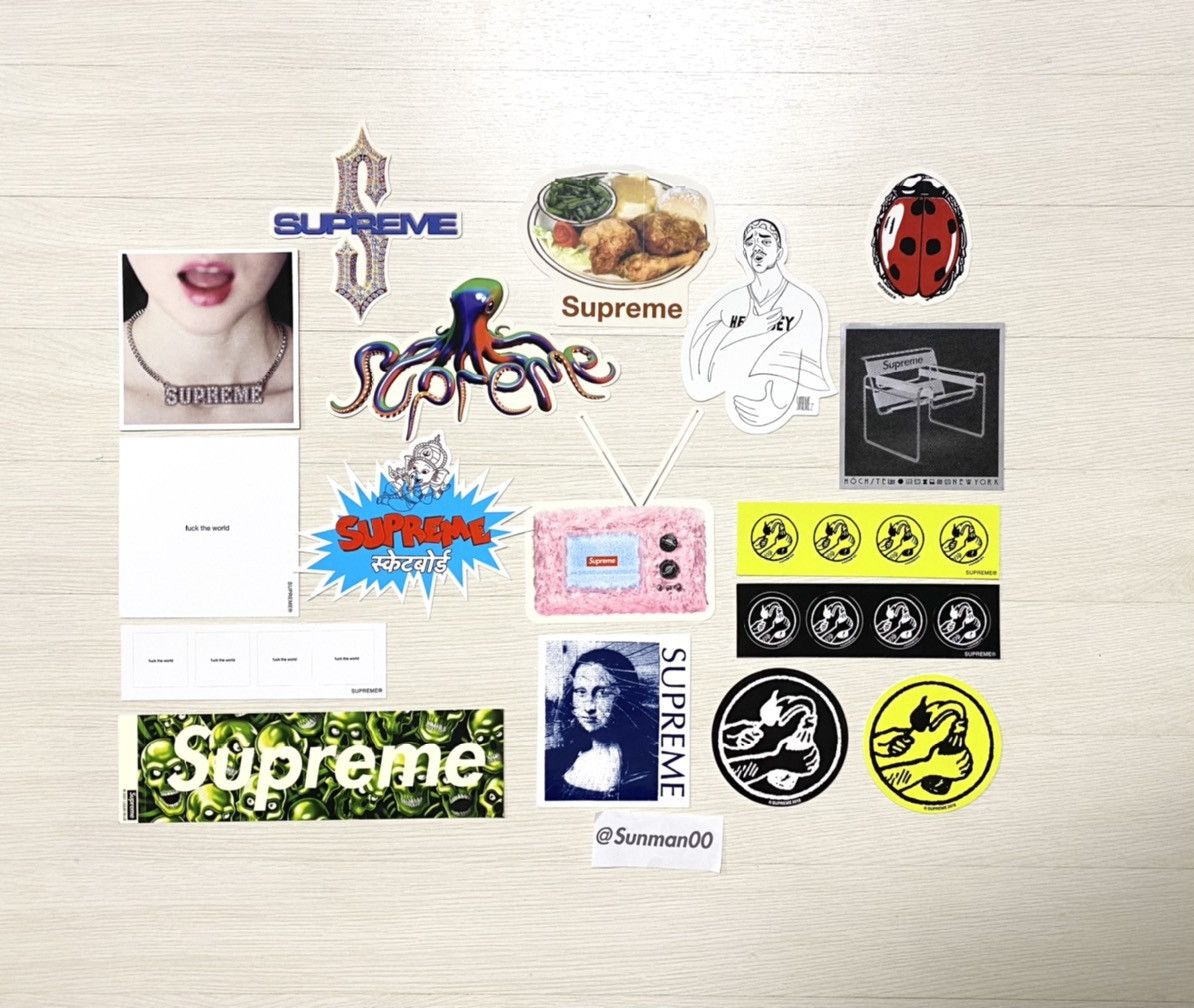 2018SS supreme skull box logo sticker set - Main Image