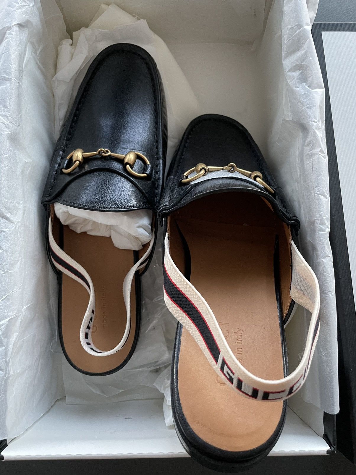 Gucci Gucci Super Runway Elastic Logo Leather Loafer New Size US 10 / EU 43 - 8 Thumbnail