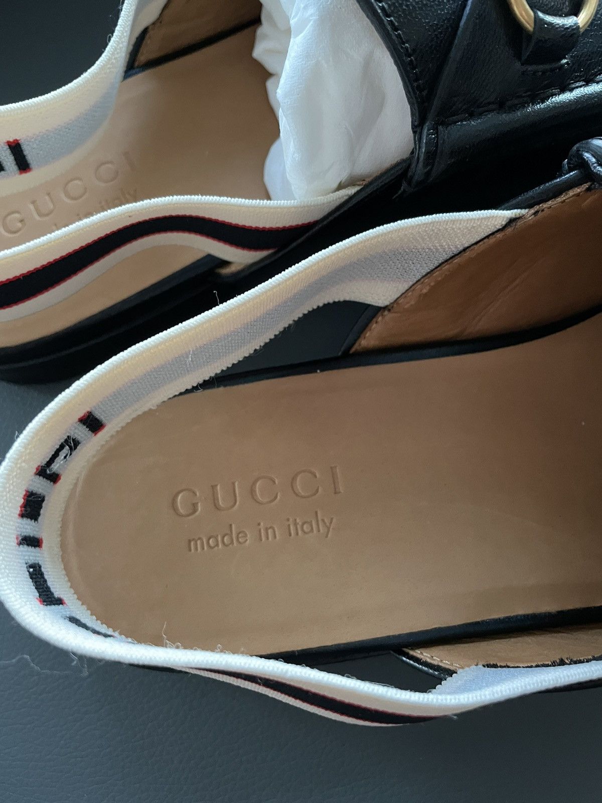 Gucci Gucci Super Runway Elastic Logo Leather Loafer New Size US 10 / EU 43 - 15 Thumbnail