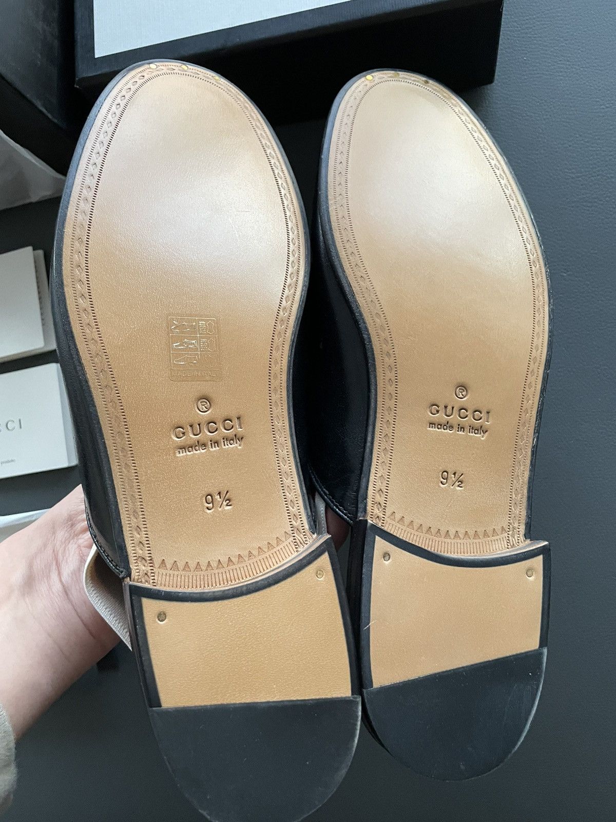 Gucci Gucci Super Runway Elastic Logo Leather Loafer New Size US 10 / EU 43 - 12 Thumbnail