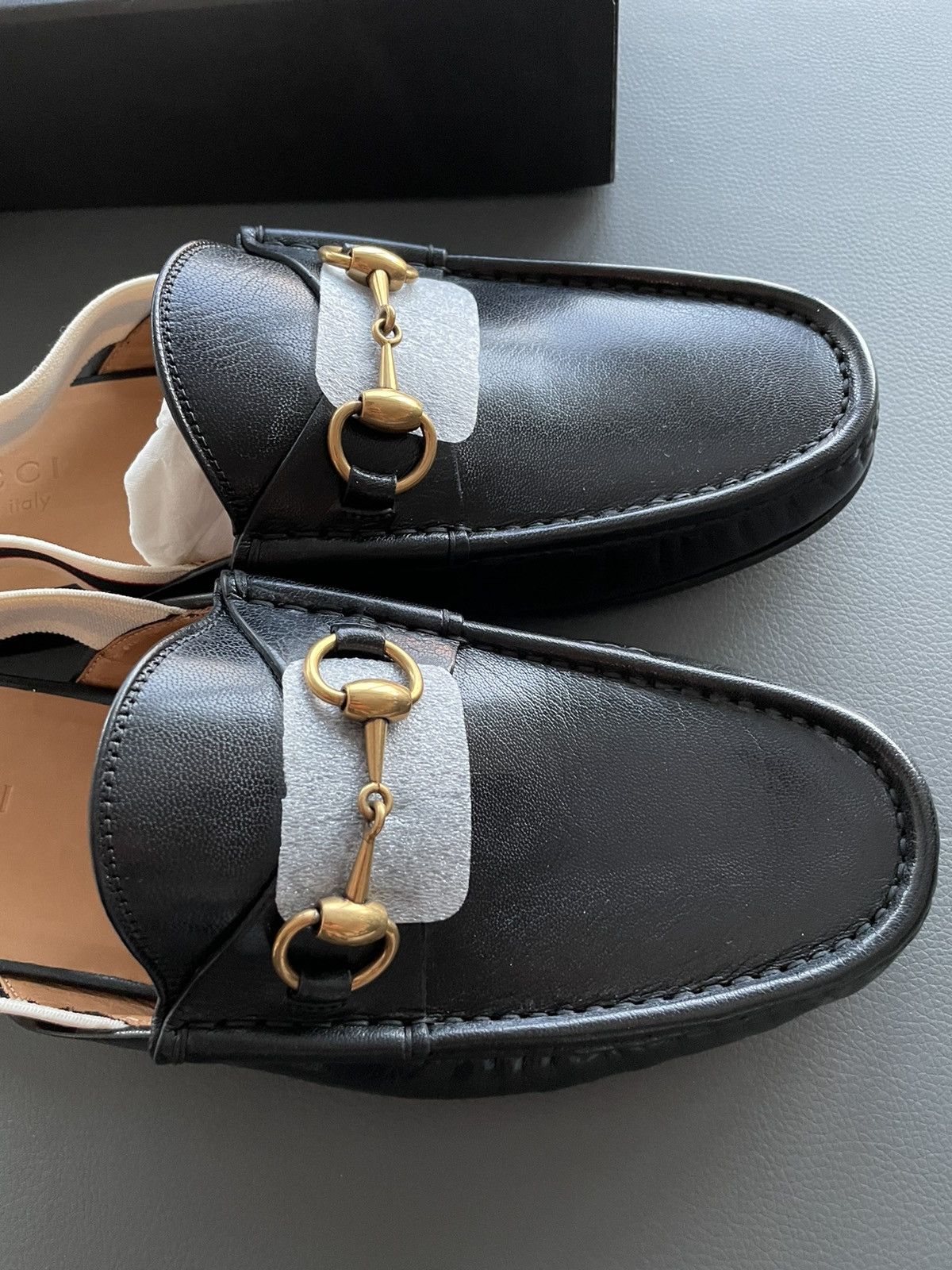 Gucci Gucci Super Runway Elastic Logo Leather Loafer New Size US 10 / EU 43 - 14 Thumbnail