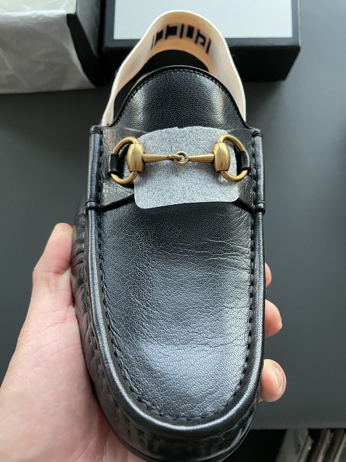 Gucci Gucci Super Runway Elastic Logo Leather Loafer New Size US 10 / EU 43 - 10 Thumbnail