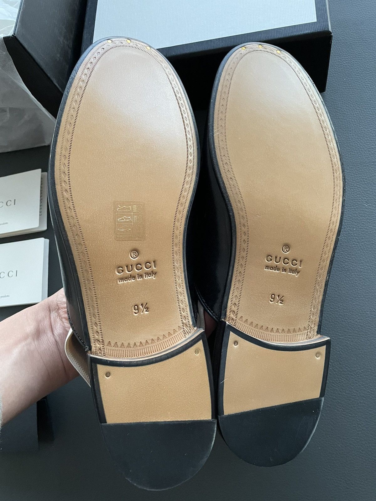 Gucci Gucci Super Runway Elastic Logo Leather Loafer New Size US 10 / EU 43 - 13 Thumbnail