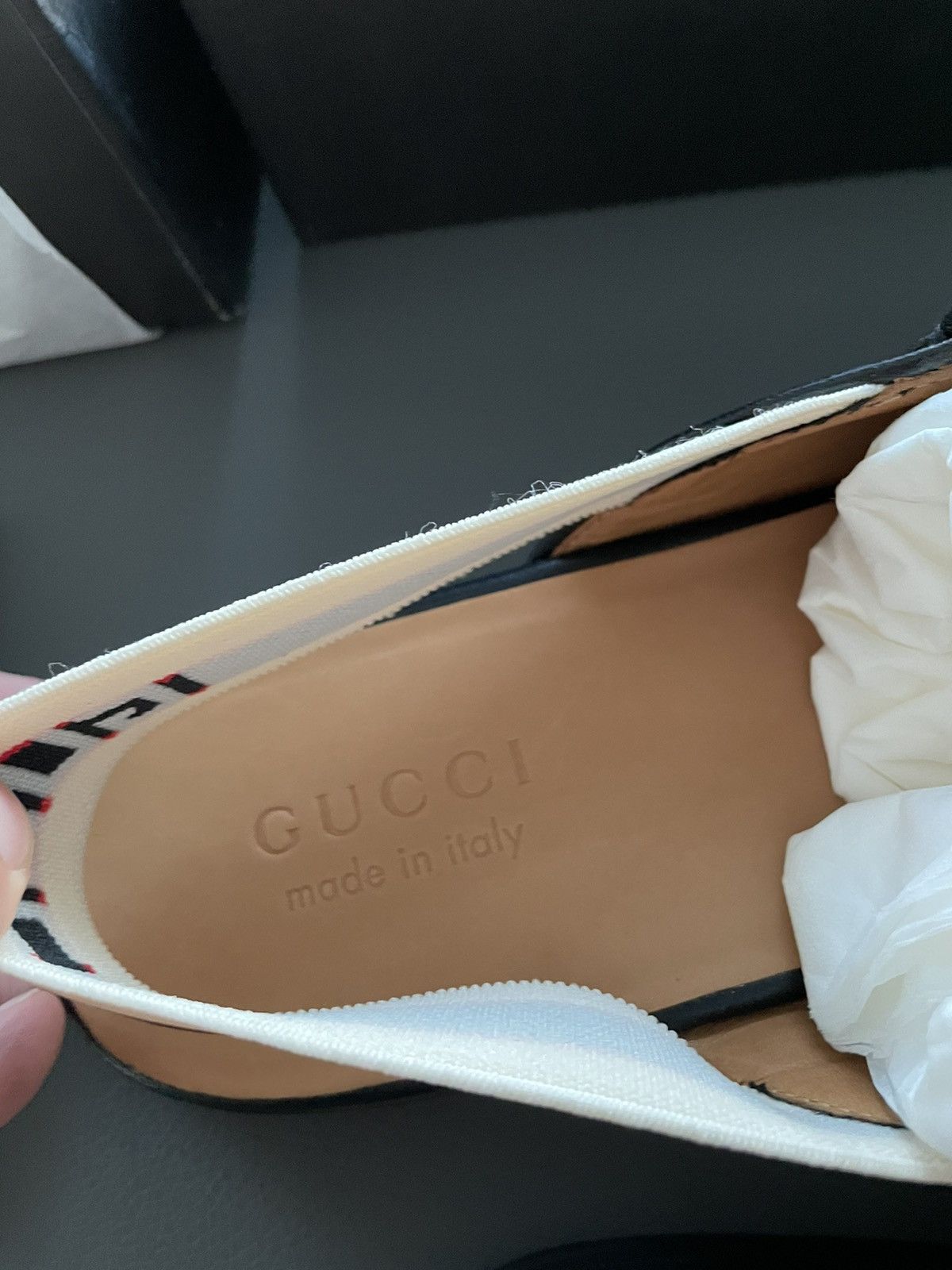 Gucci Gucci Super Runway Elastic Logo Leather Loafer New Size US 10 / EU 43 - 16 Thumbnail