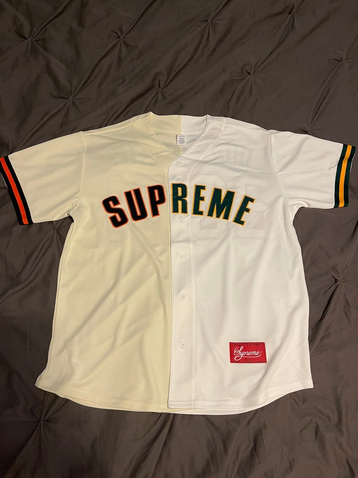 Supreme Supreme Don't Hate 2021 Baseball Jersey | Grailed