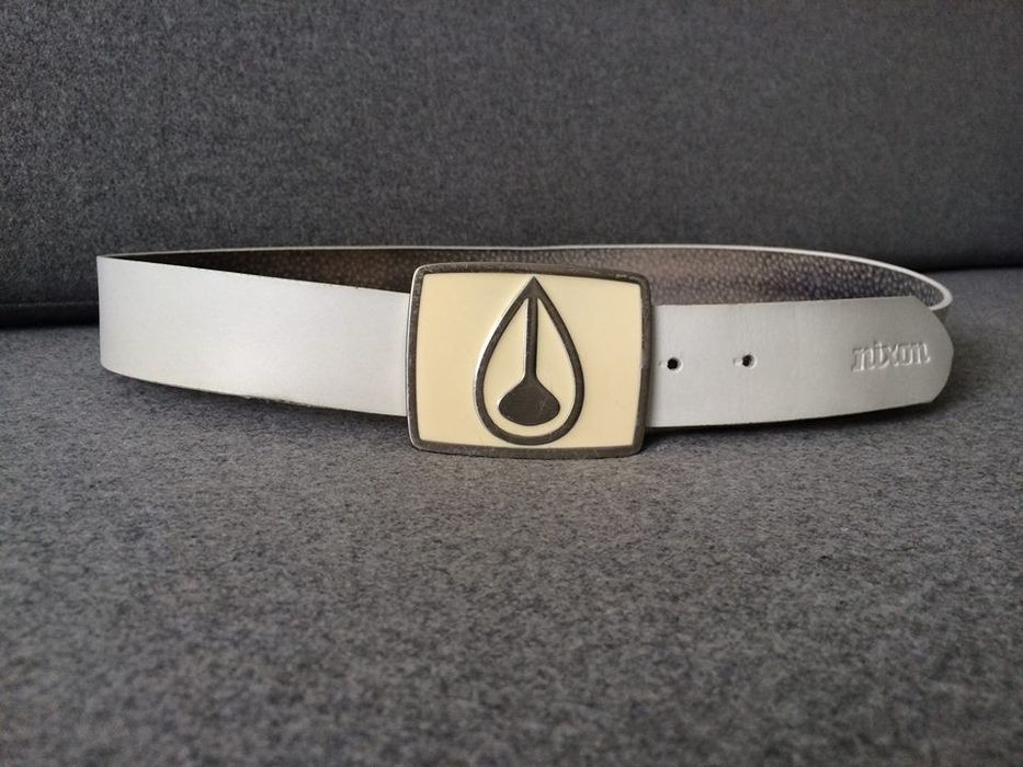 Nixon Nixon white logo belt with removable beltbuckle Grailed