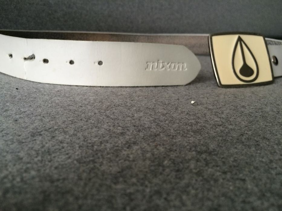 Nixon Nixon white logo belt with removable beltbuckle Grailed