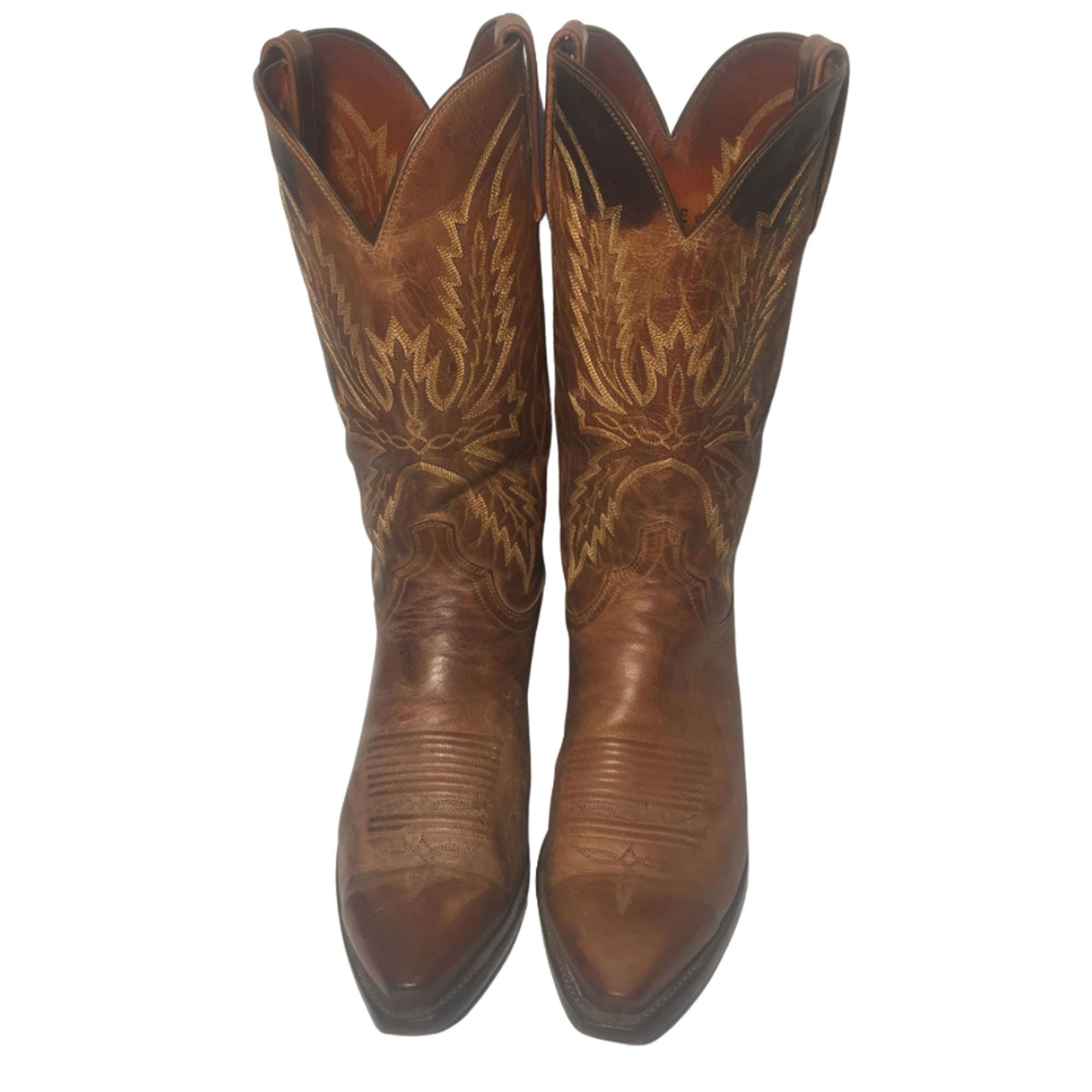 Grinders Carolina Marron Crocodile Hommes Bottes Cowboy Western