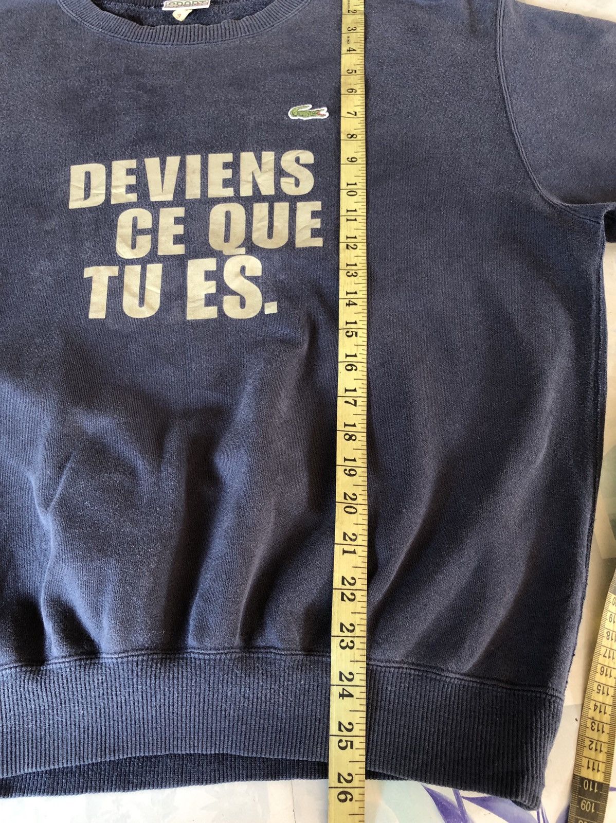 Lacoste × Vintage Vintage Lacoste Sweatshirt Size US L / EU 52-54 / 3 - 5 Thumbnail