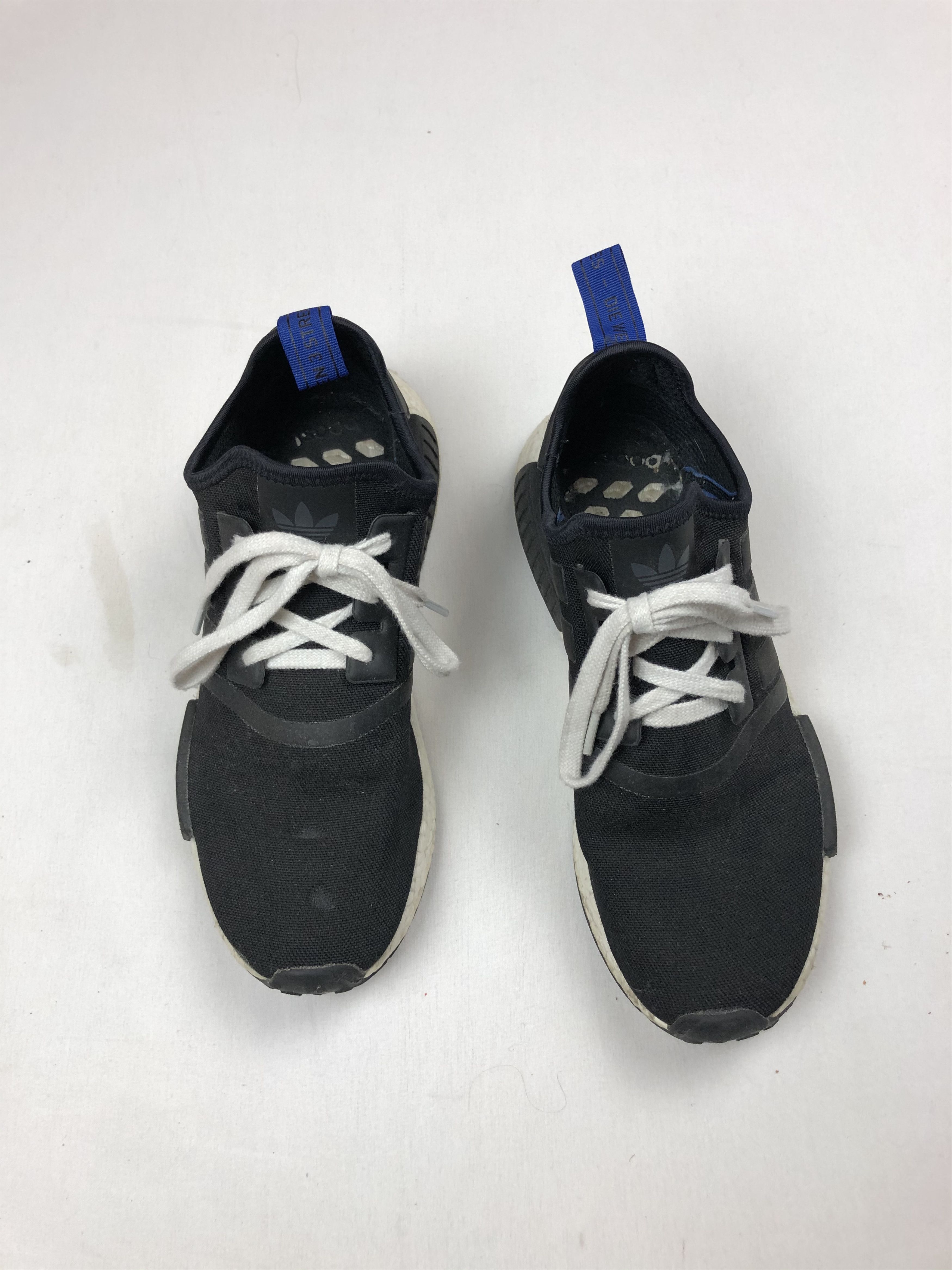 Adidas NMD R1 Black Blue Tab Low Top Sneakers Ultra Boost