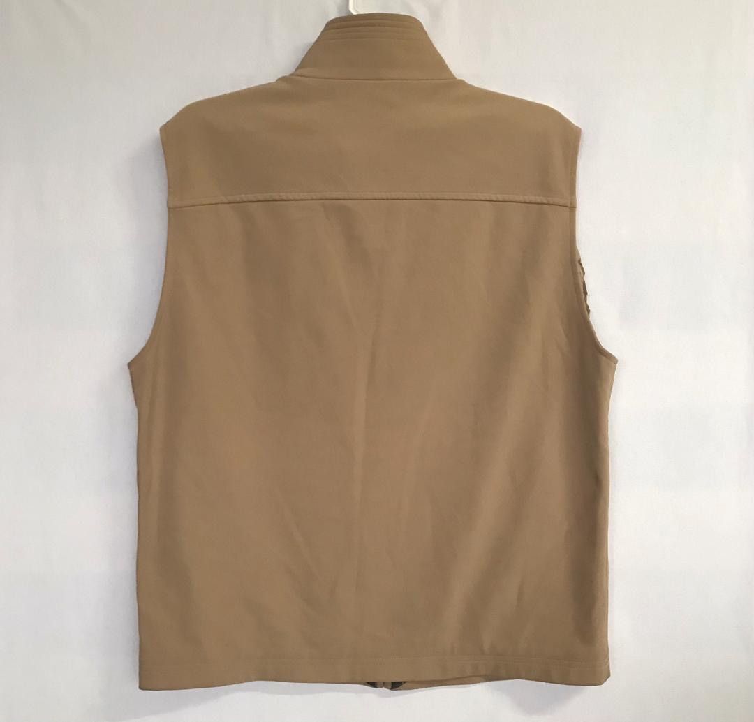 Vintage Ferre Golf Vest Brown colour Sportwear Zipper