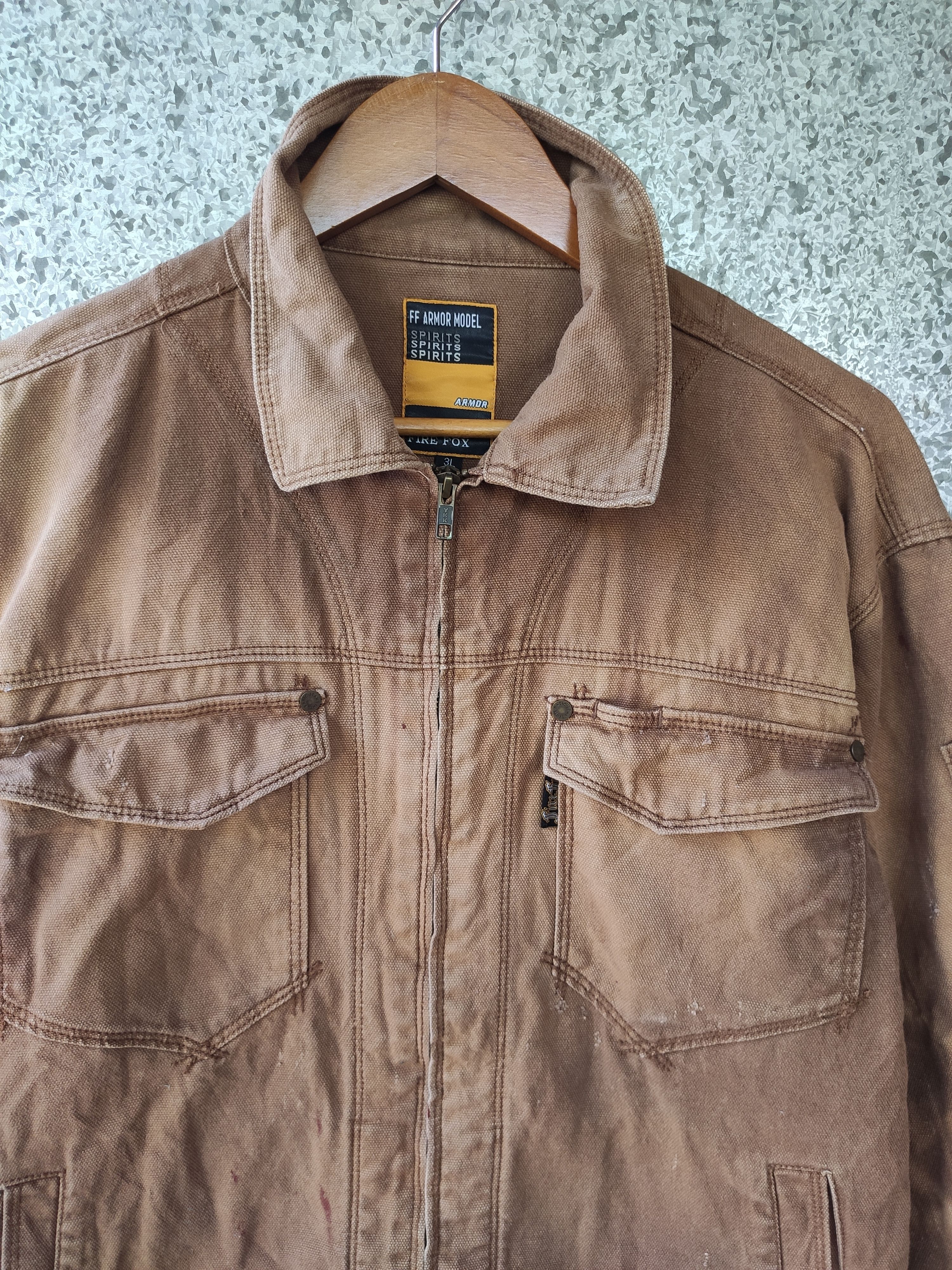 Fox Racing Fire Fox jacket Chore distressed sun faded Size US L / EU 52-54 / 3 - 2 Thumbnail