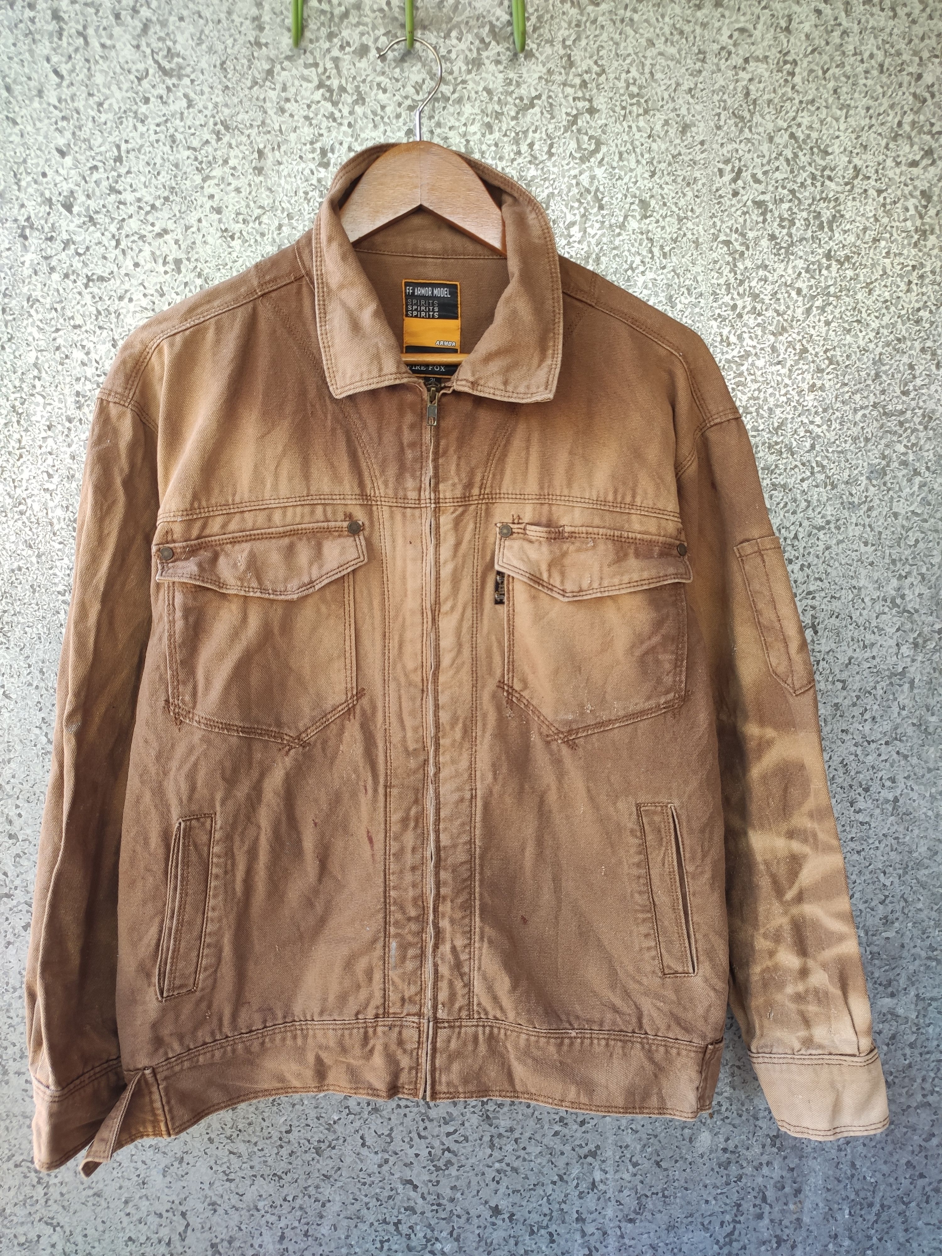 Fox Racing Fire Fox jacket Chore distressed sun faded Size US L / EU 52-54 / 3 - 1 Thumbnail