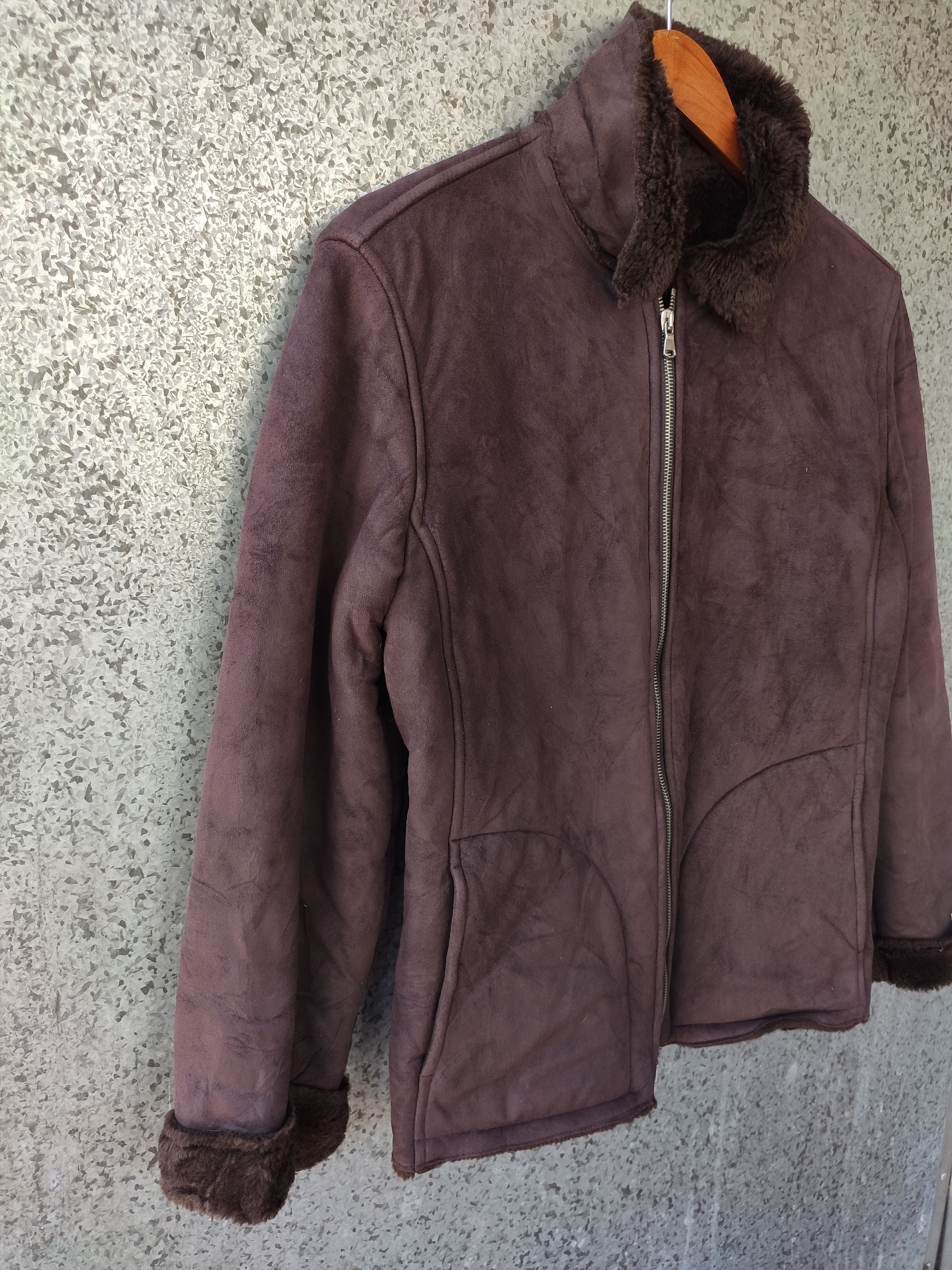 Benetton Benetton jacket zipper Sherpa B3 suede Size US S / EU 44-46 / 1 - 2 Thumbnail
