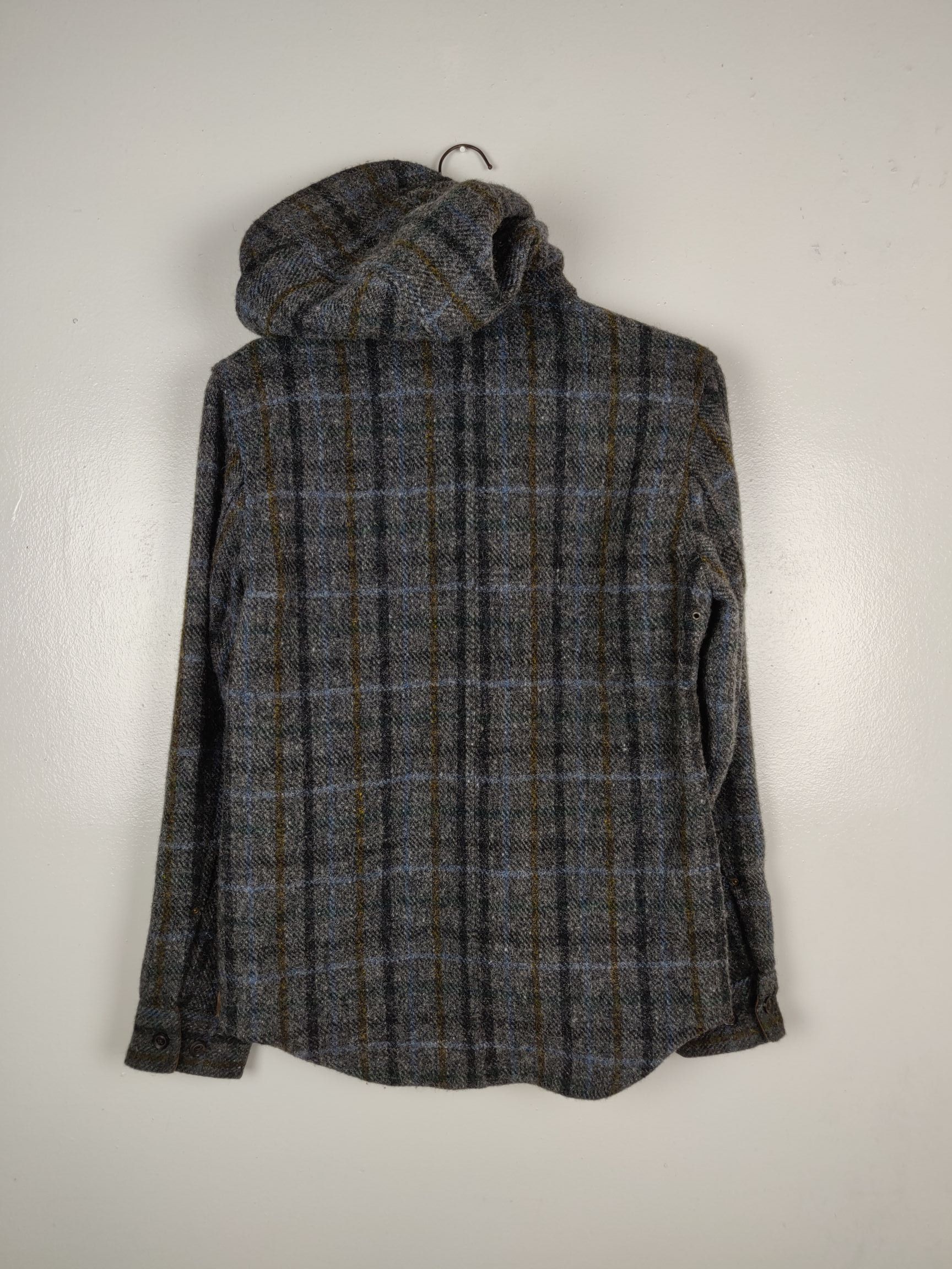 Designer × Harris Tweed HT x Simplicite Plus Wool Hoodie Outerwear Jacket Size US S / EU 44-46 / 1 - 6 Thumbnail