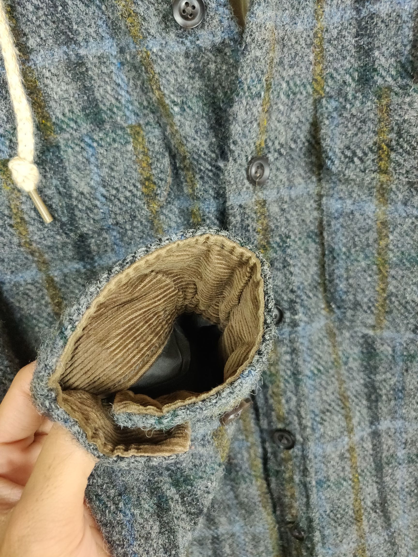Designer × Harris Tweed HT x Simplicite Plus Wool Hoodie Outerwear Jacket Size US S / EU 44-46 / 1 - 7 Thumbnail