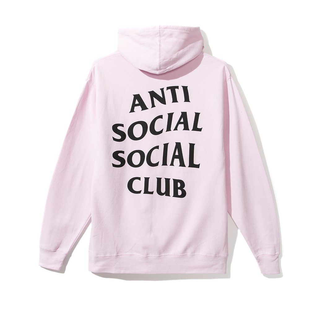 Anti Social Social Club DS ASSC Black Logo smile emoji HMU Pink Hoodie in hand CPFM Grailed