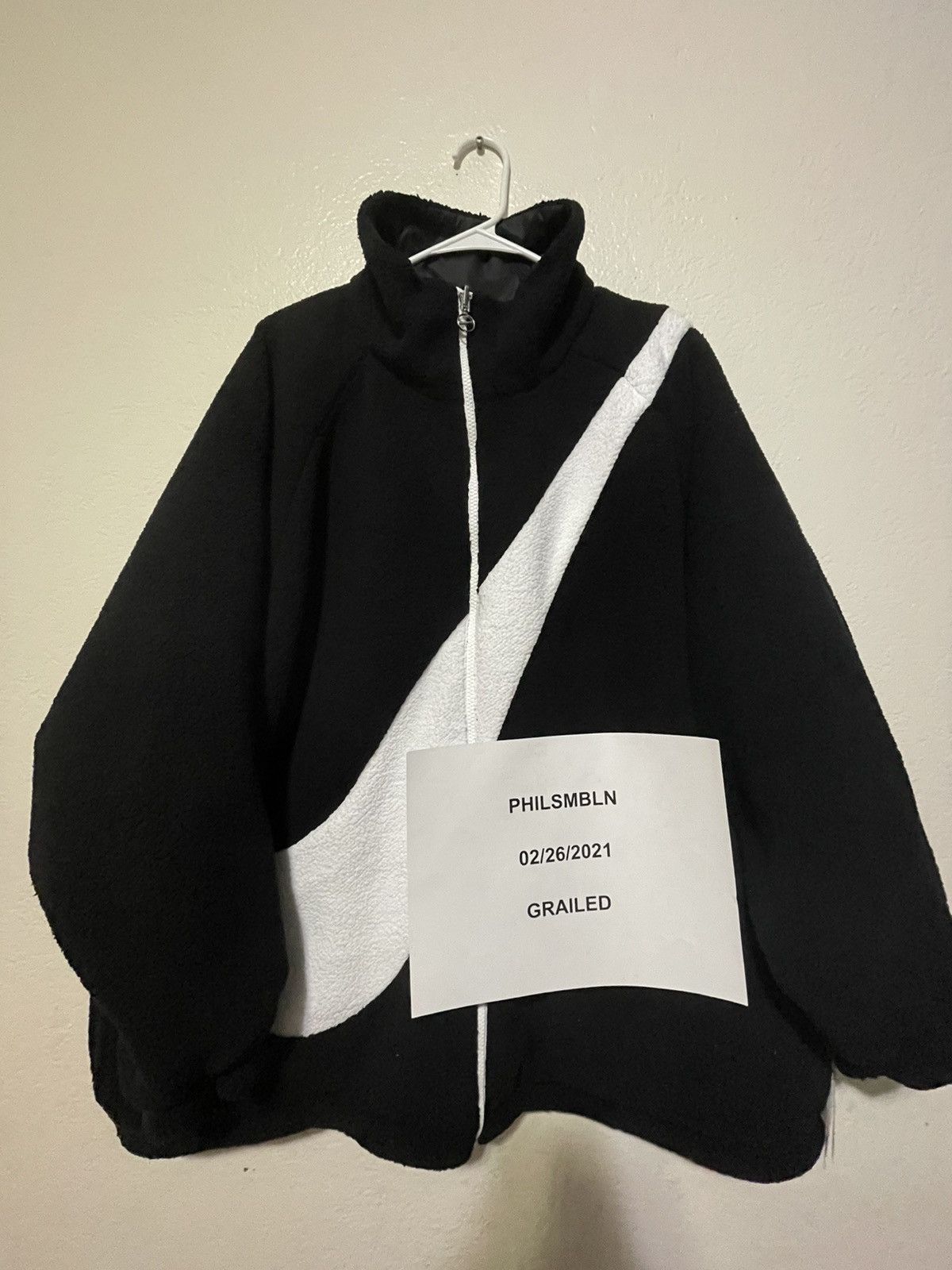 Nike reversible sherpa jacket best sale