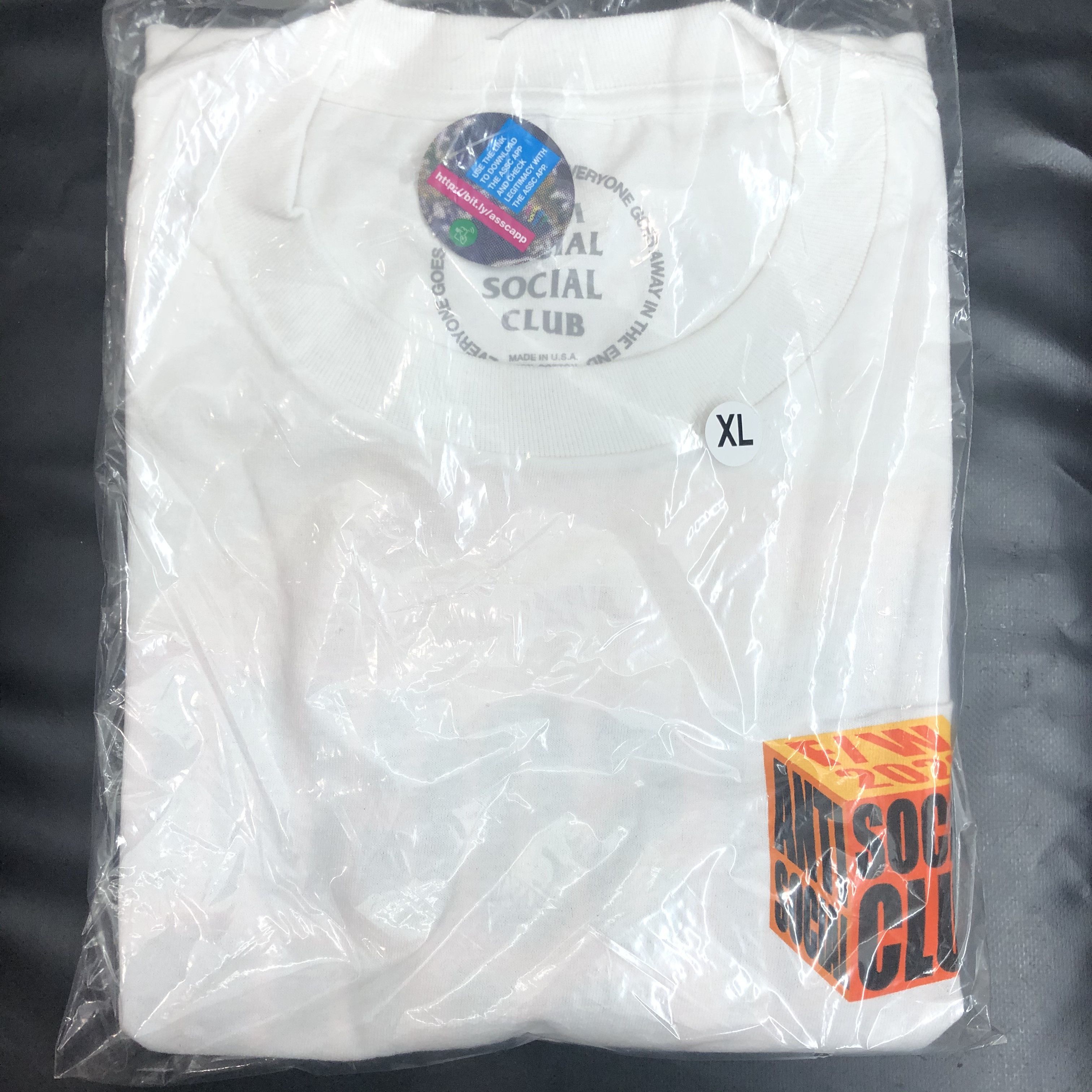 Anti Social Social Club DS ASSC cube logo I Wish I Was Wrong White Tee FTP KITH BAPE Size US XL / EU 56 / 4 - 2 Thumbnail