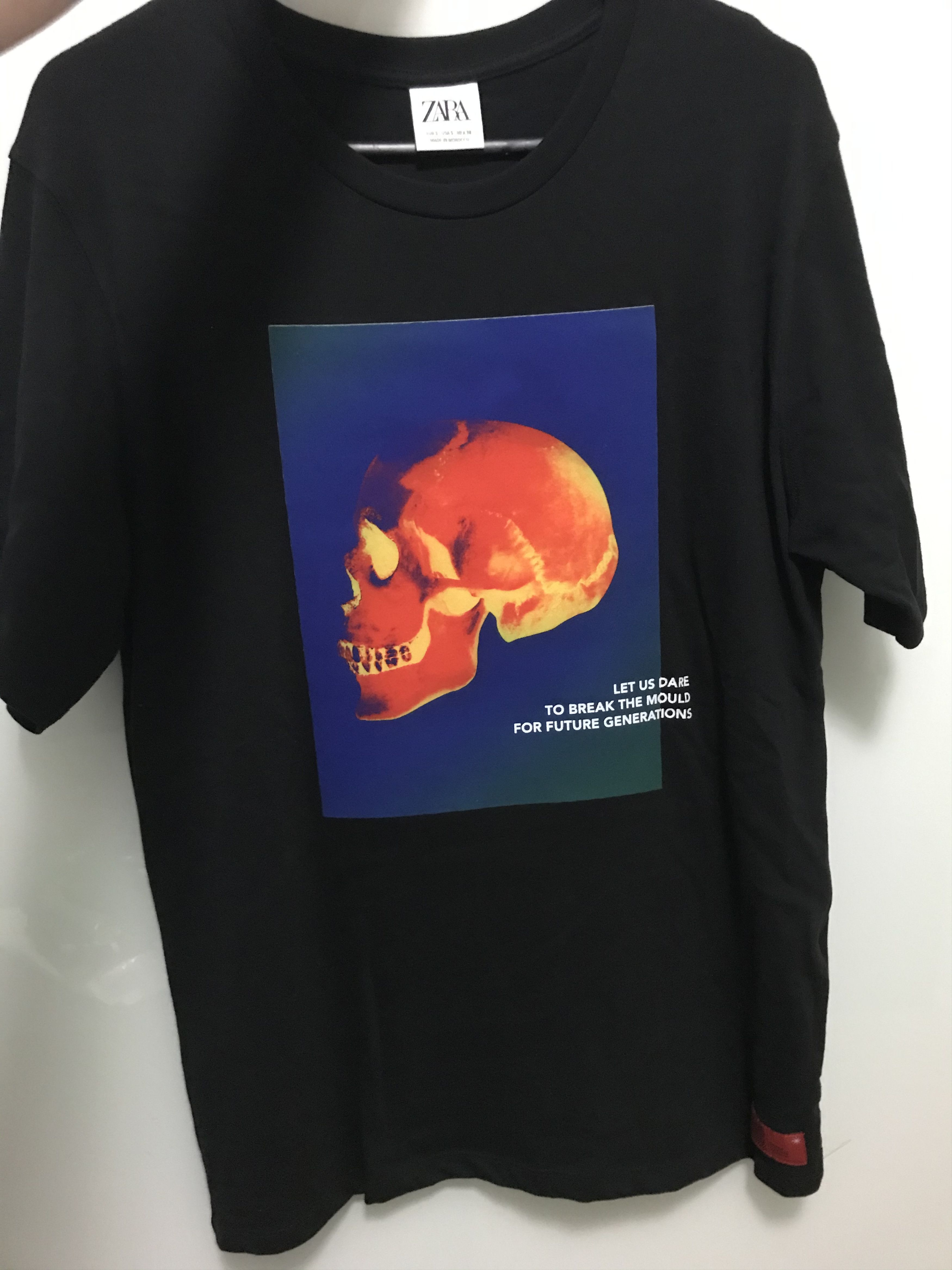 Zara Zara Skull Print Short Sleeve T-Shirt Size US S / EU 44-46 / 1 - 3 Thumbnail