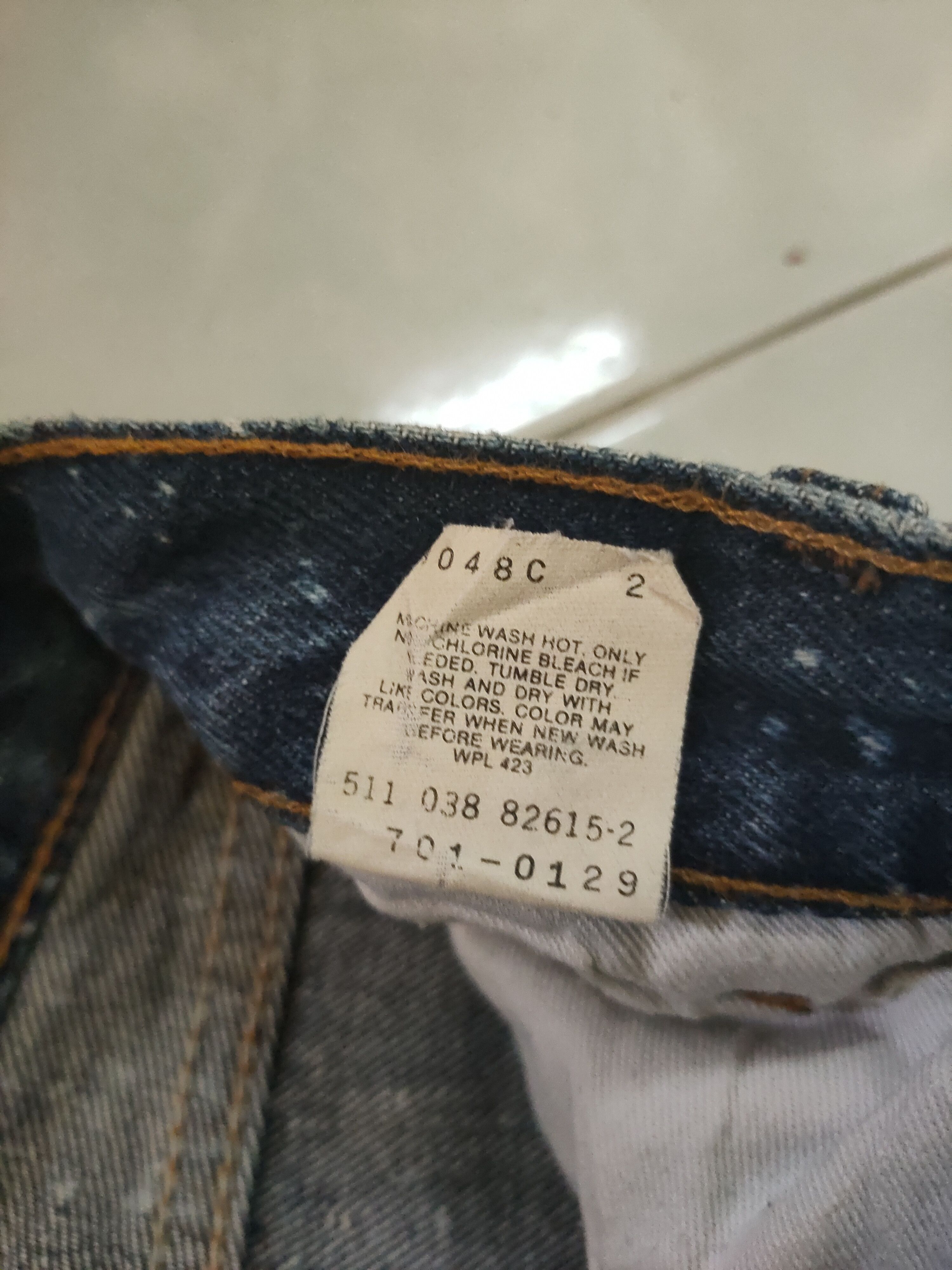 Levi's Levi's 701 butterfly x acid wash x vintage 90s Size US 27 - 11 Thumbnail