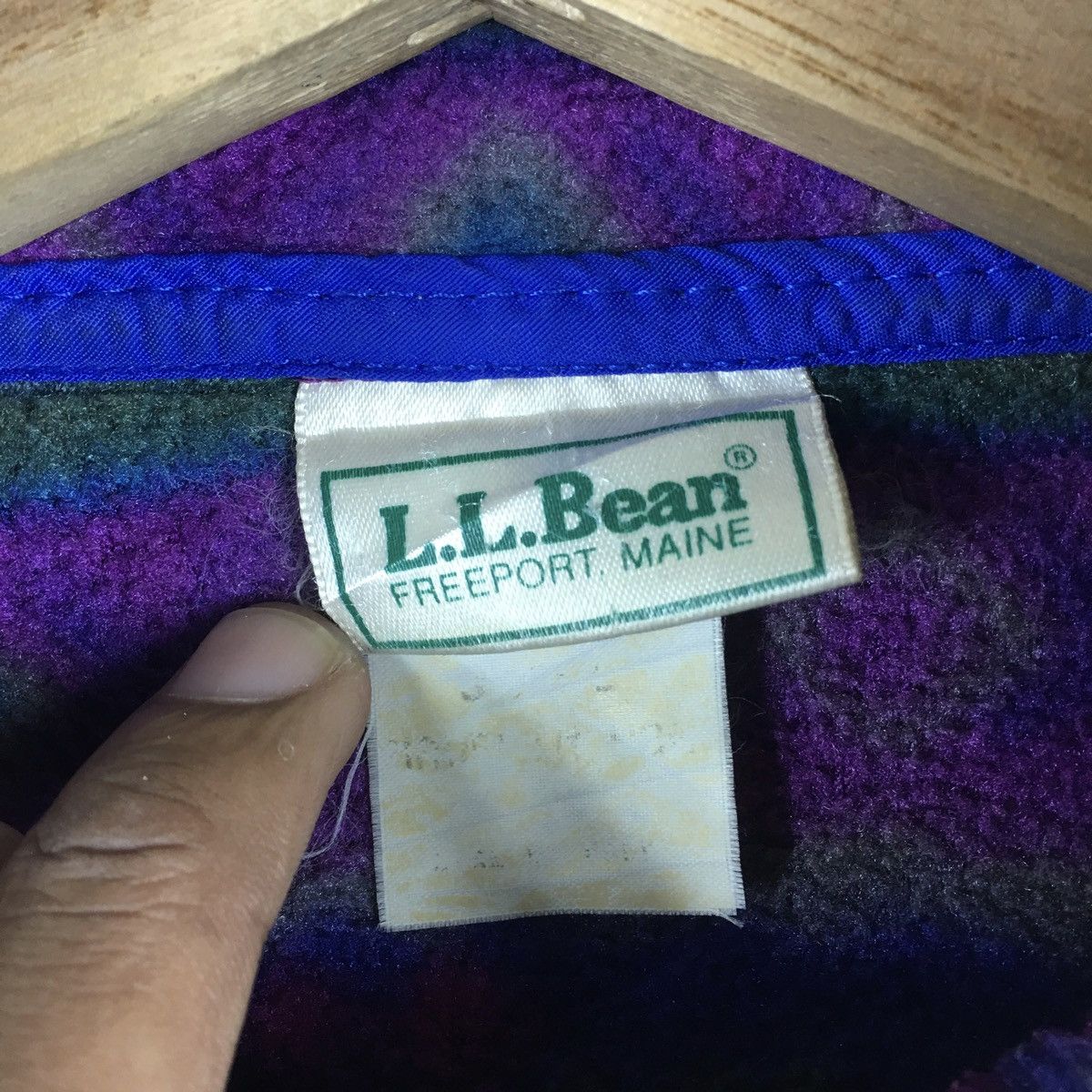 L.L. Bean × Vintage Rare!! Vintage 90’s LL BEAN Sweatshirts Purple Colour #EB2 Size US M / EU 48-50 / 2 - 3 Thumbnail
