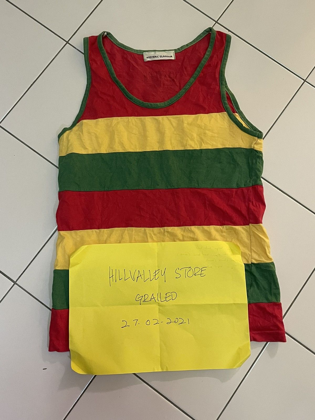 Rasta singlet by hysteric glamour