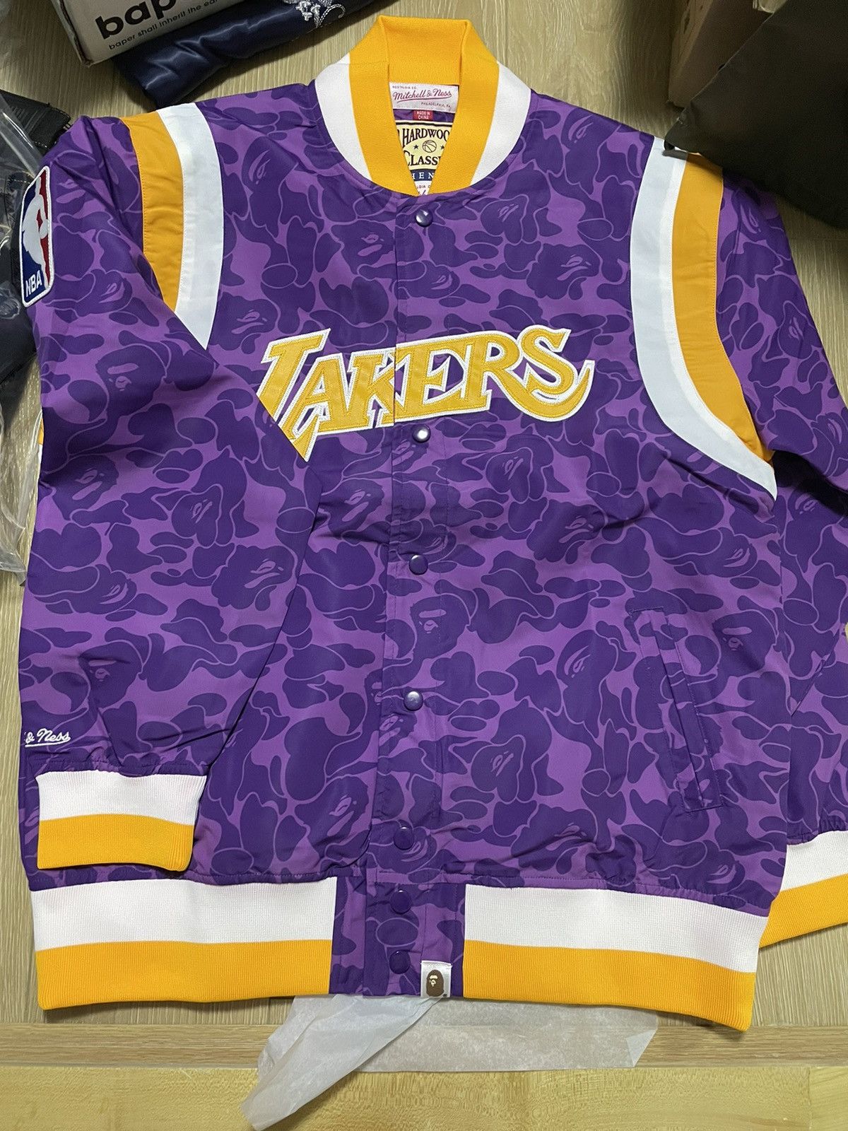 Warm Up Purple NBA X Bape Lakers Jacket - HJacket