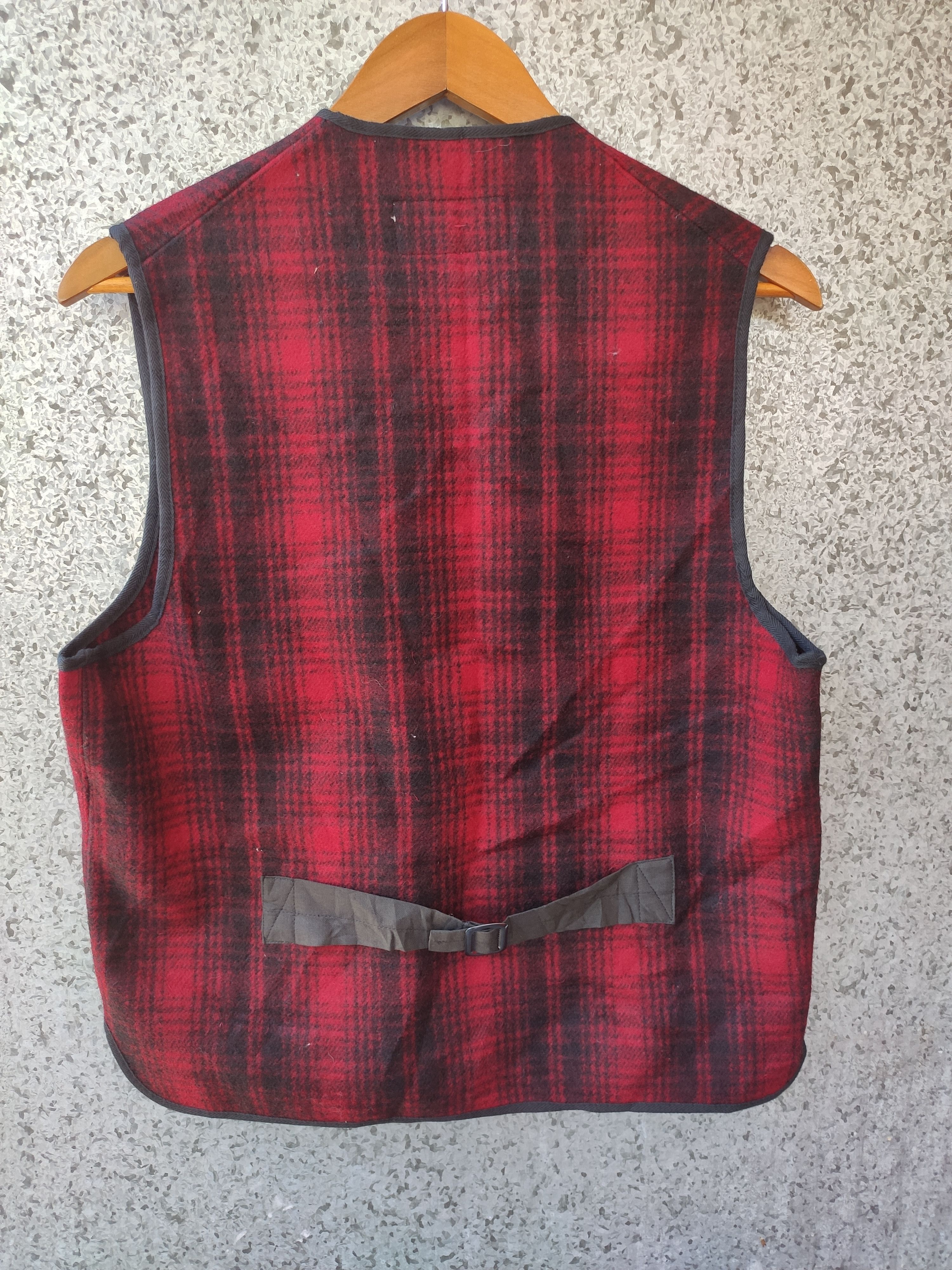 L.L. Bean 🔥 Vintage 80s Vintage LL Bean vest tartan wool blend Size US S / EU 44-46 / 1 - 2 Thumbnail