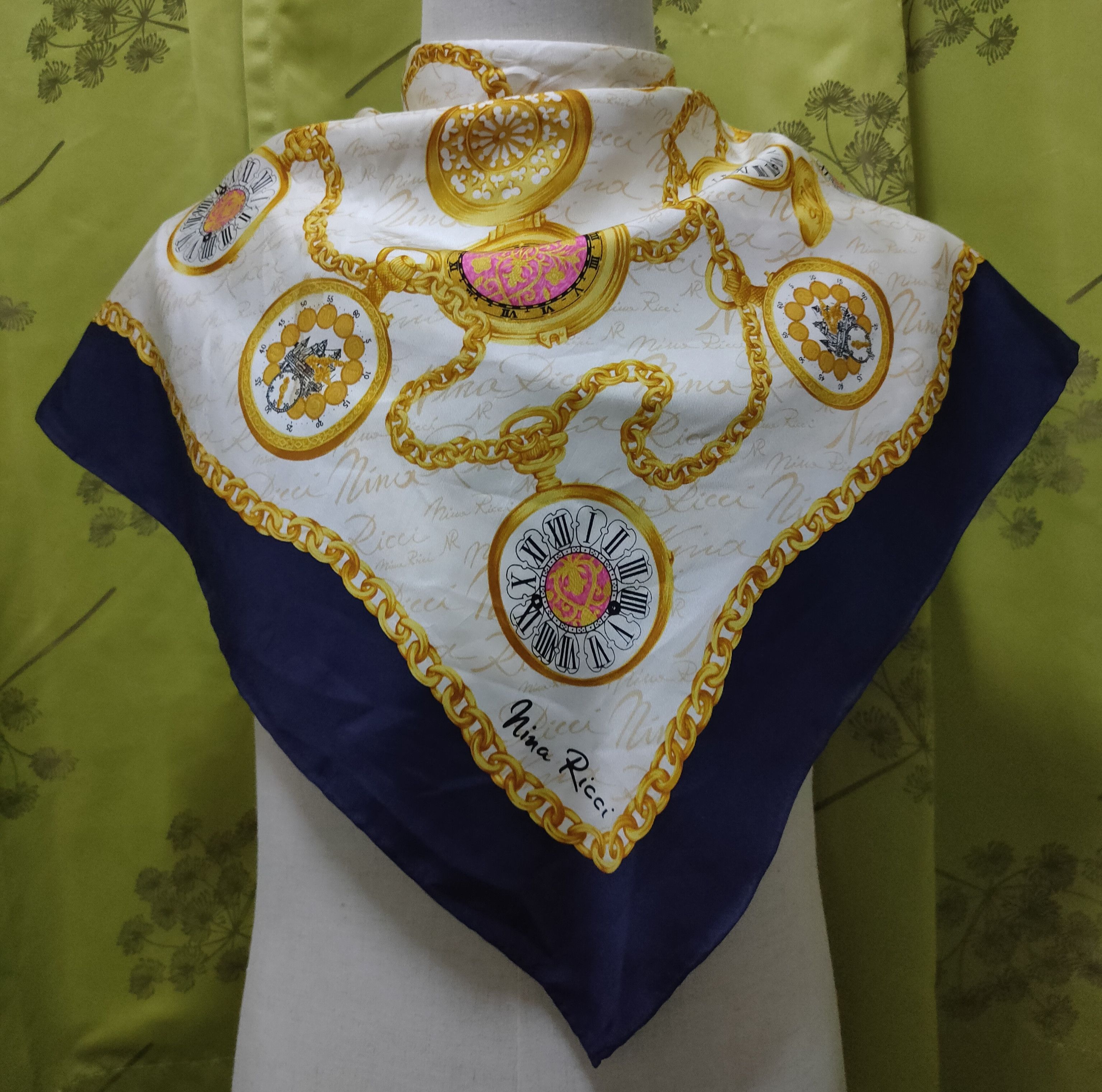 Nina ricci silk scarf deals