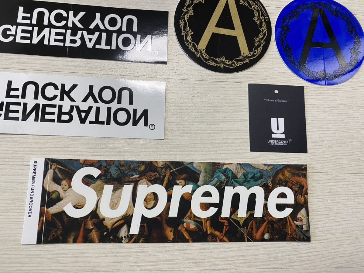 2016FW Supreme undercover box logo sticker set