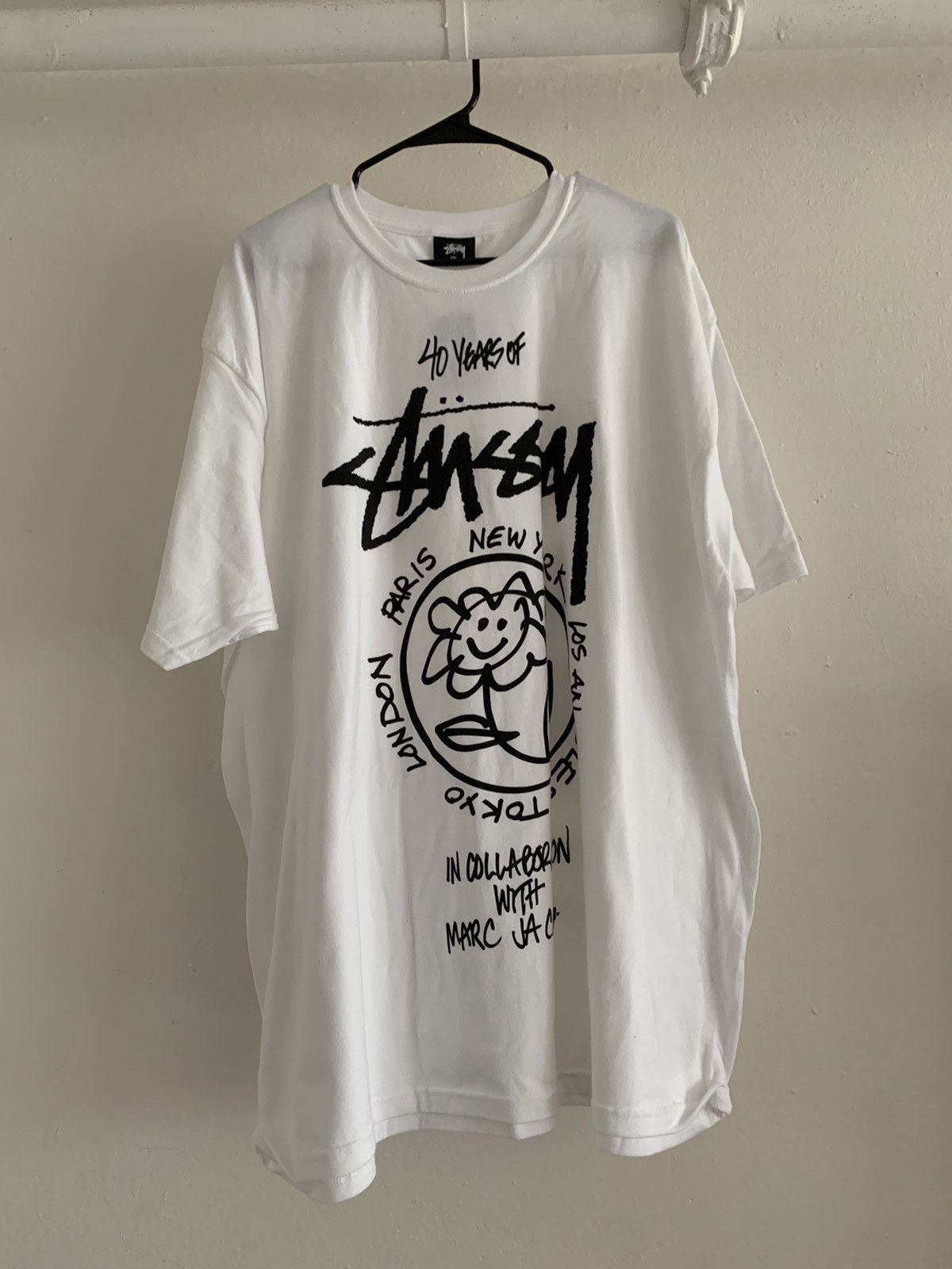 Stussy Stussy x Marc Jacobs 40th Anniversary T-Shirt W/ Tags | Grailed