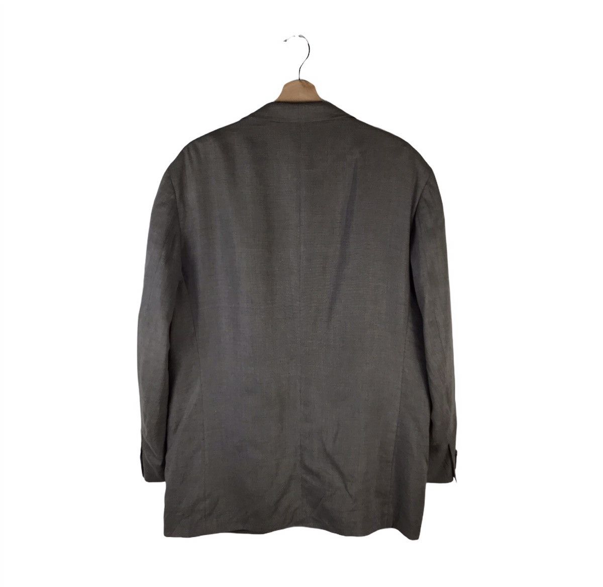 Burberry × Vintage Burberry London Gray Two-Button Blazer – Classic Tailoring Size US L / EU 52-54 / 3 - 5 Thumbnail