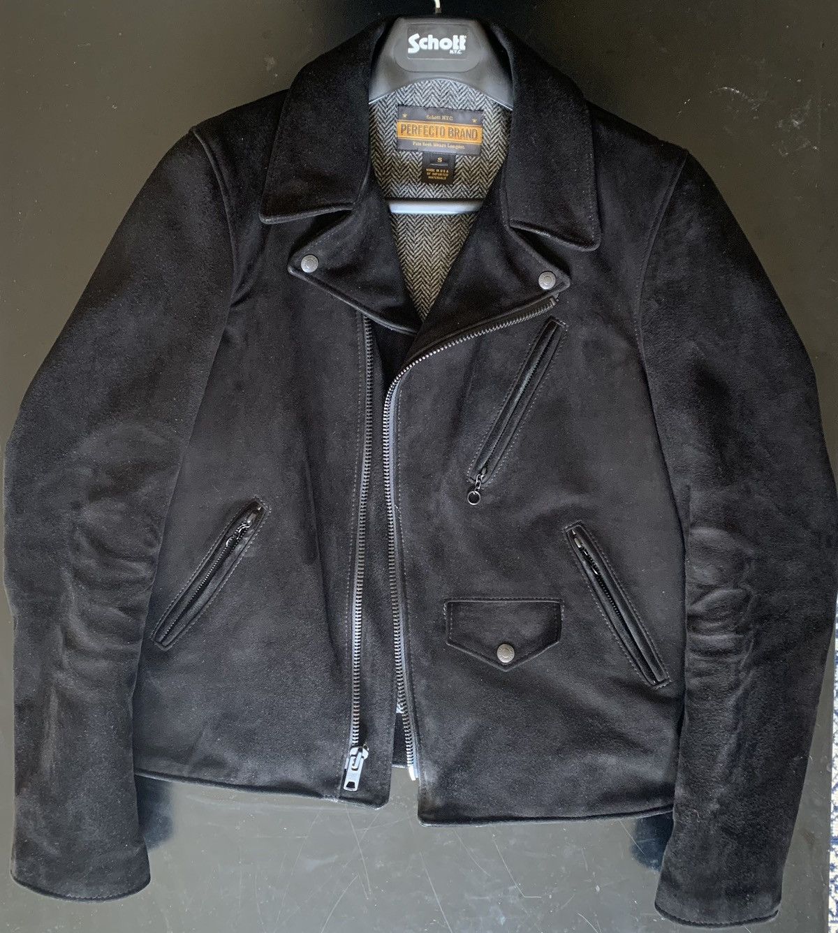 Schott Heavy Goat Suede Perfecto