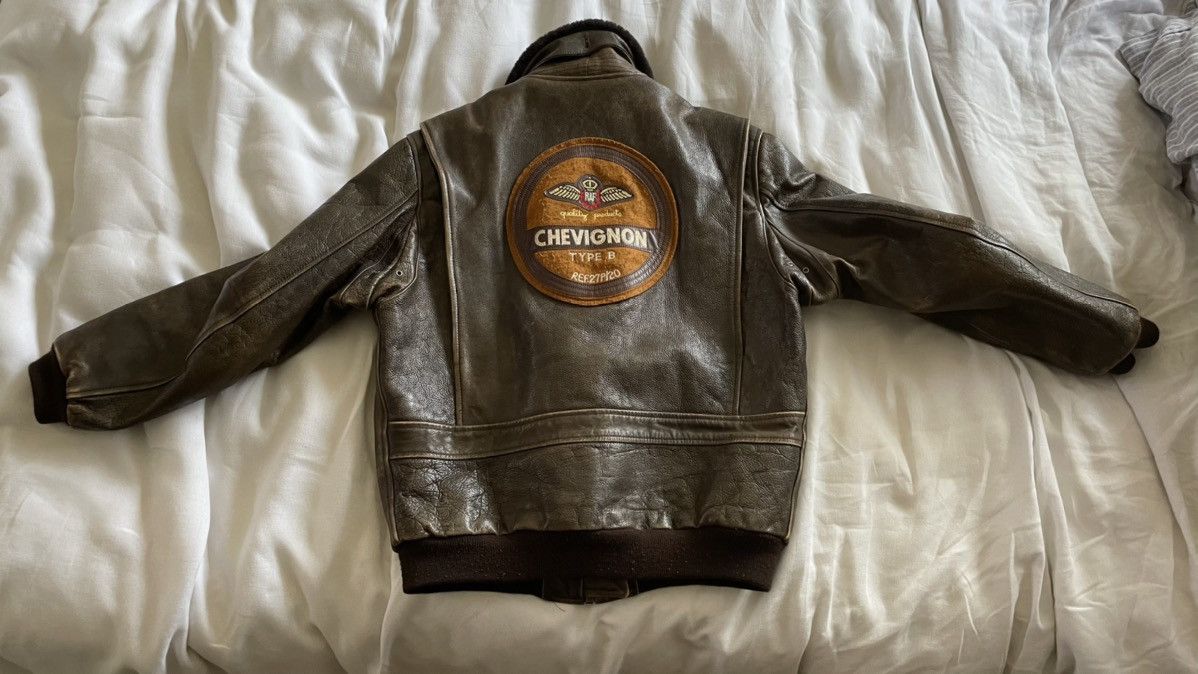 Chevignon Vintage Bomber Jacket Ma1 FAMOUS CLOTHING Black